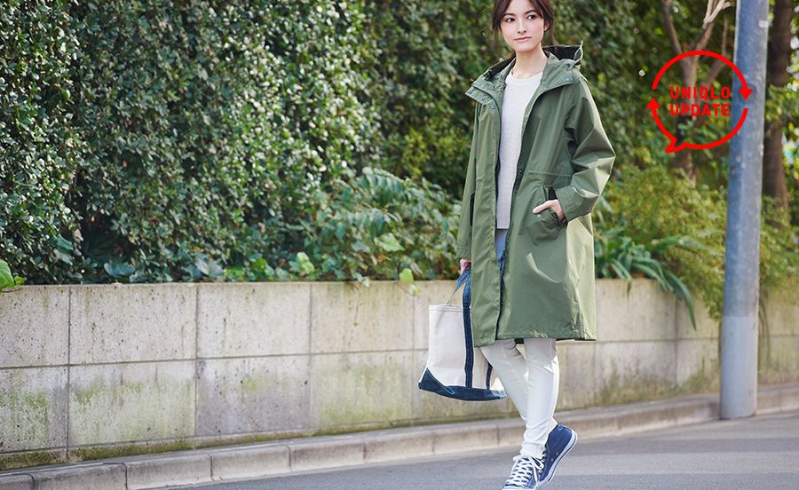 Uniqlo women sale blocktech coat