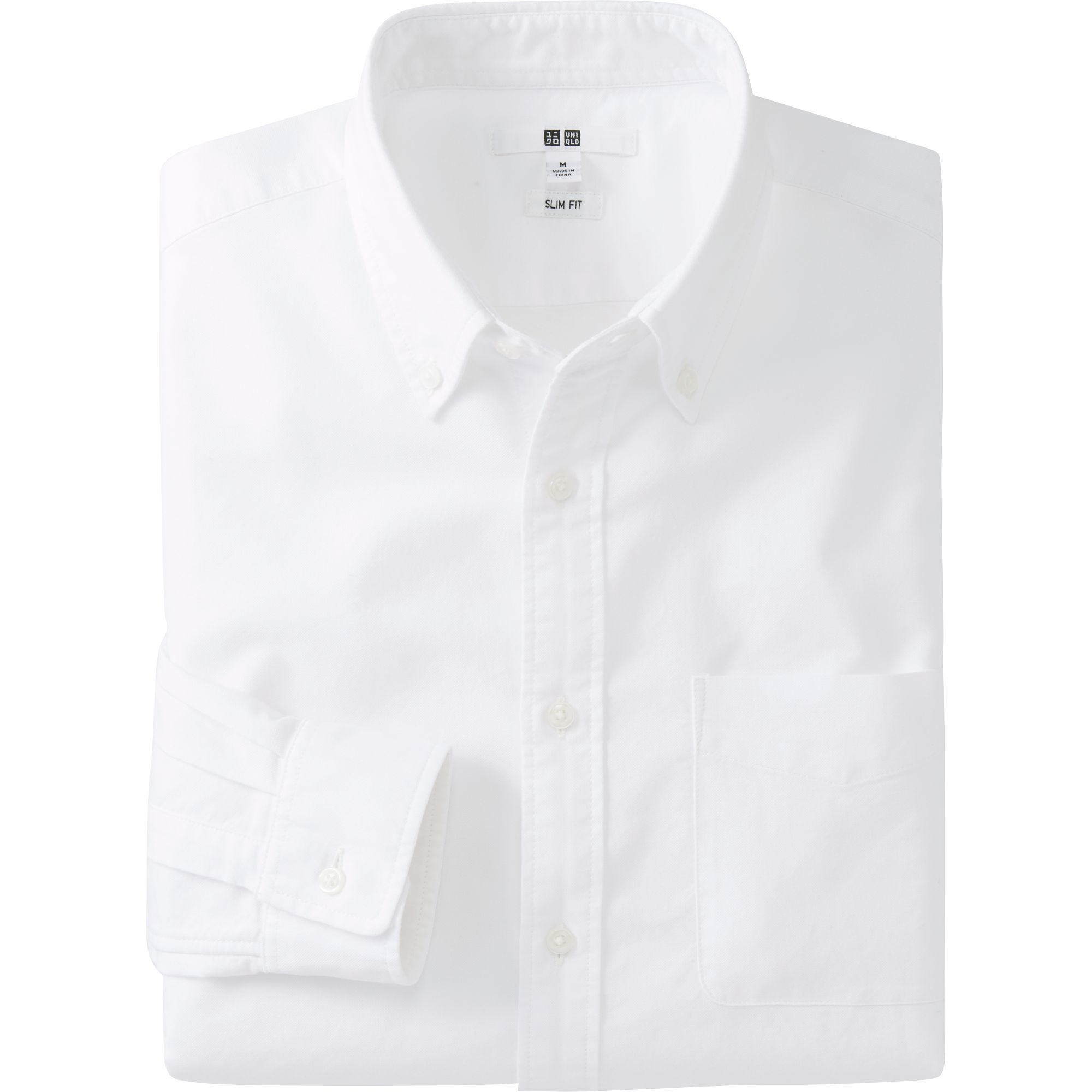 MEN OXFORD SLIM FIT LONG SLEEVE SHIRT