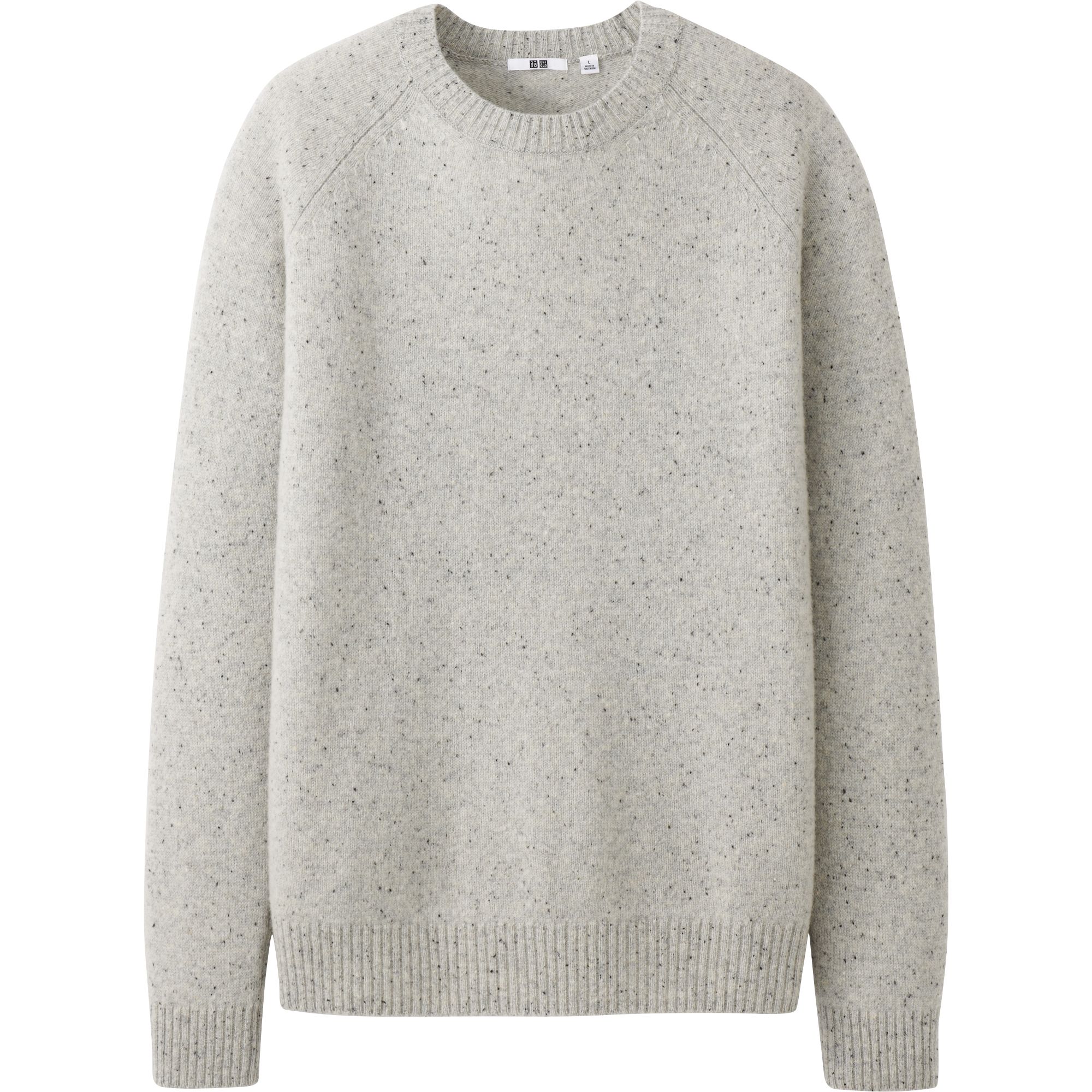 MEN LAMBSWOOL BLEND CREW NECK SWEATER