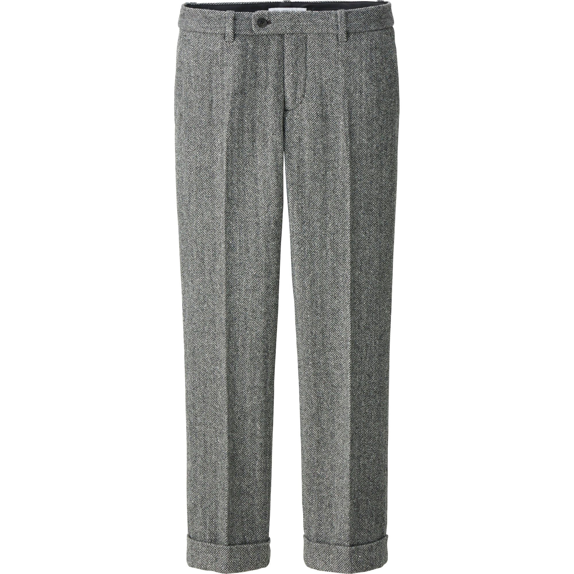 WOMEN IDLF SOFT TWEED PANTS UNIQLO