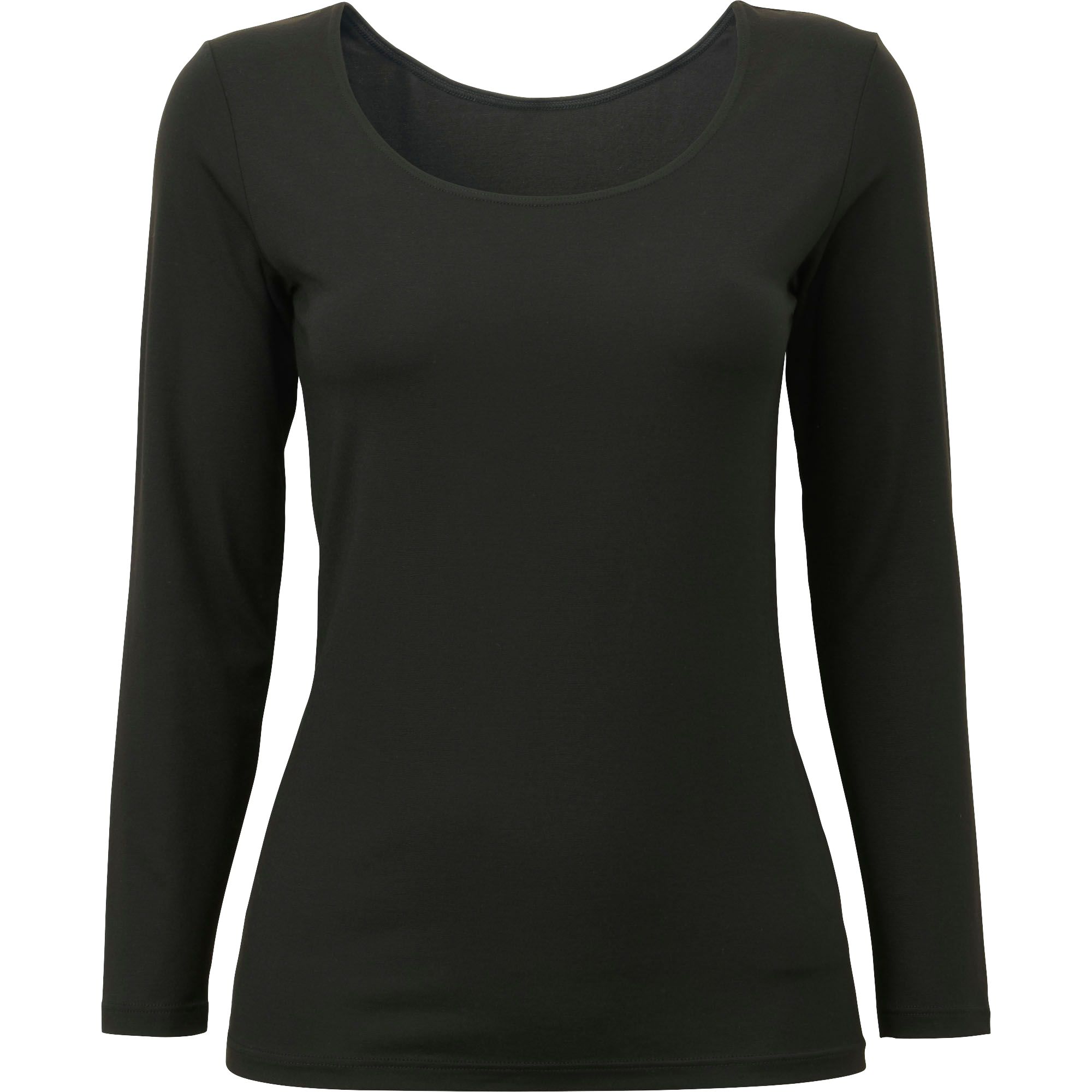 WOMEN HEATTECH SCOOP NECK LONG SLEEVE T-SHIRT