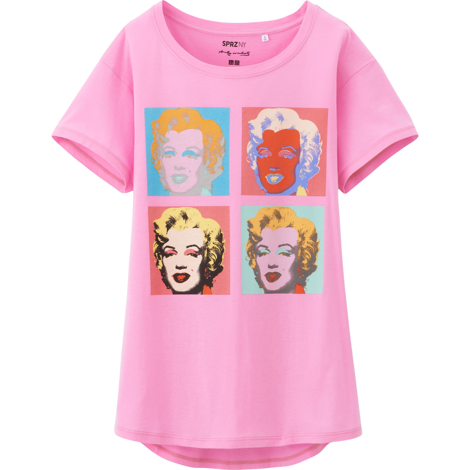 WOMEN SPRZ NY SHORT SLEEVE BIG T-SHIRT (ANDY WARHOL)