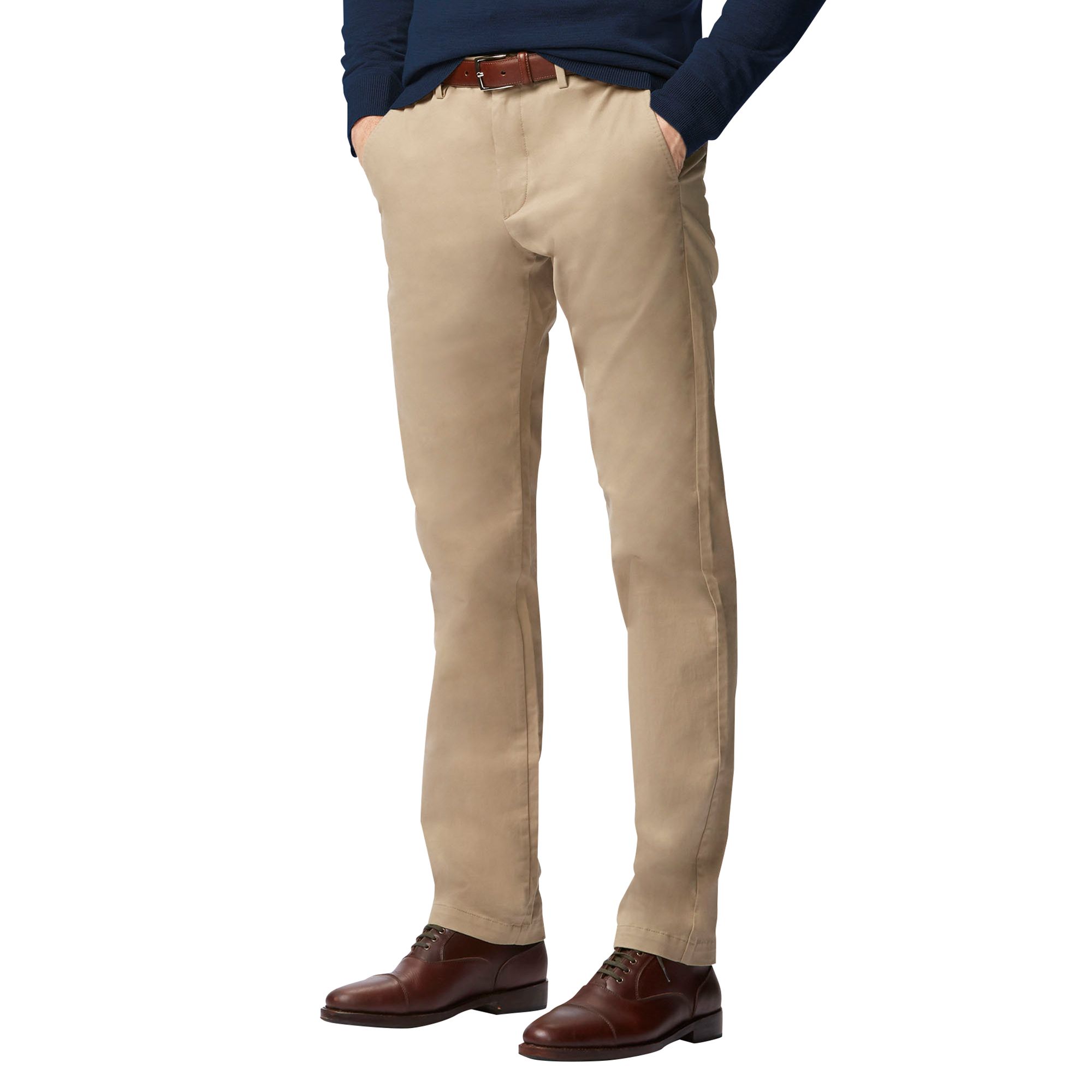 MEN SLIM FIT CHINO FLAT FRONT PANTS