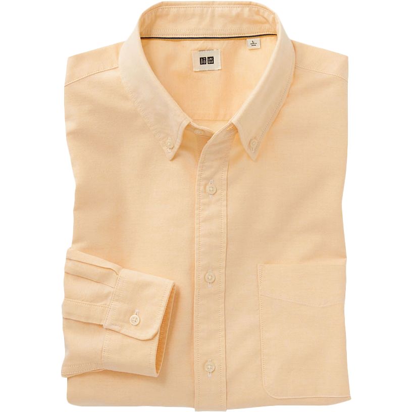 MEN OXFORD SLIM FIT LONG SLEEVE SHIRT