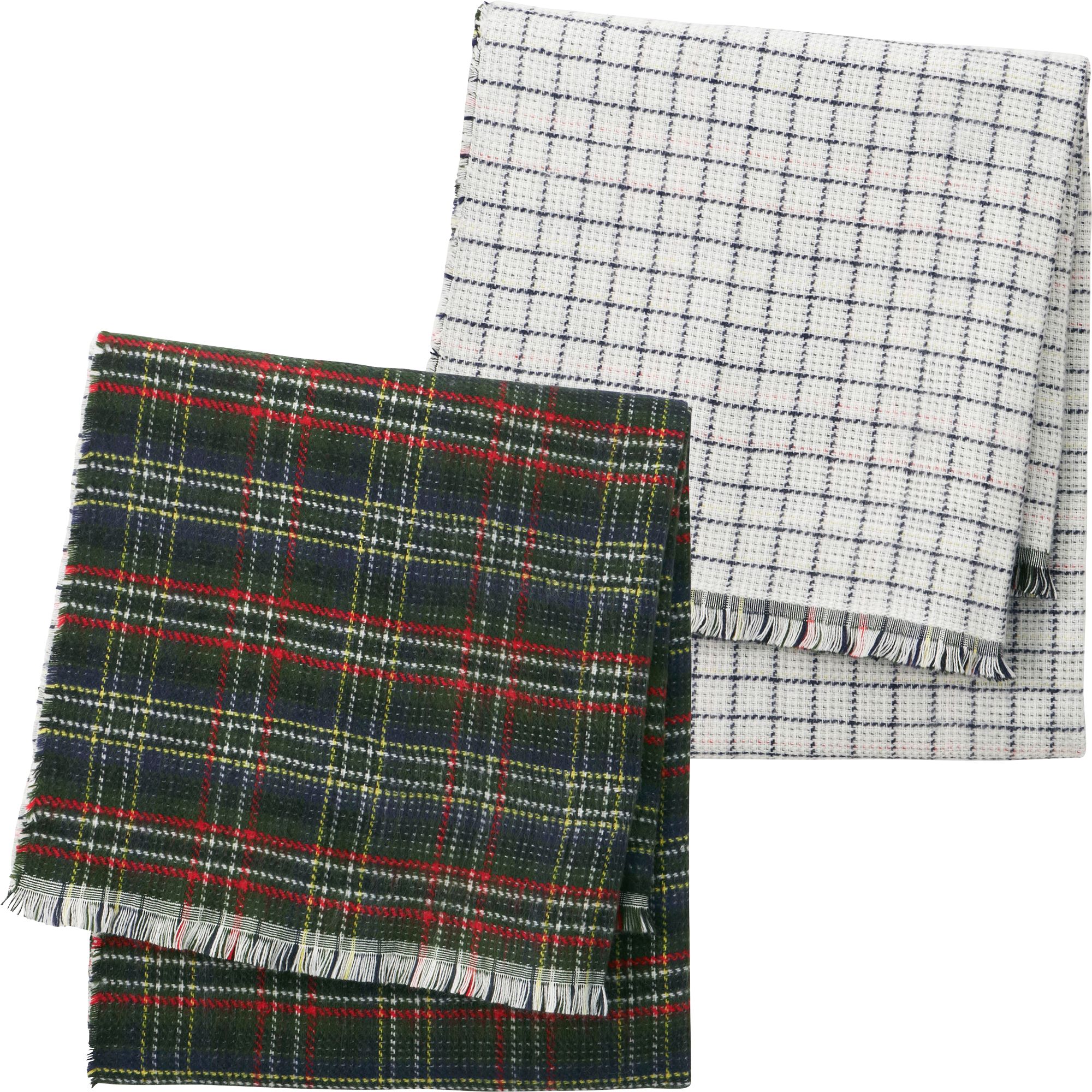 WOMEN DOUBLE FACED PLAID SCARF