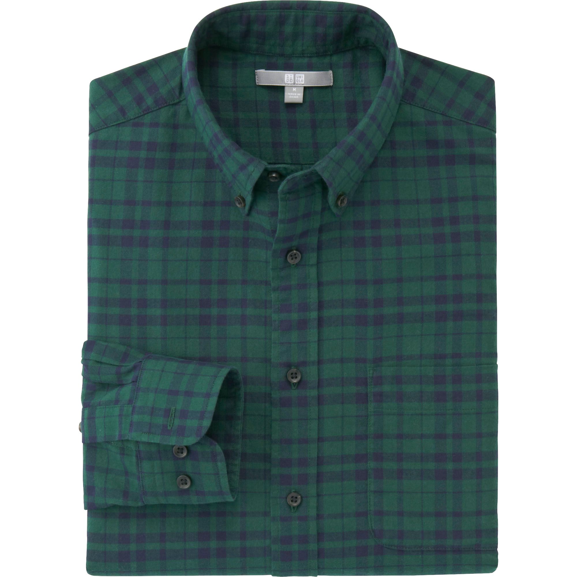 MEN FLANNEL CHECK LONG SLEEVE SHIRT