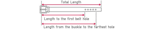 Men belt outlet size chart