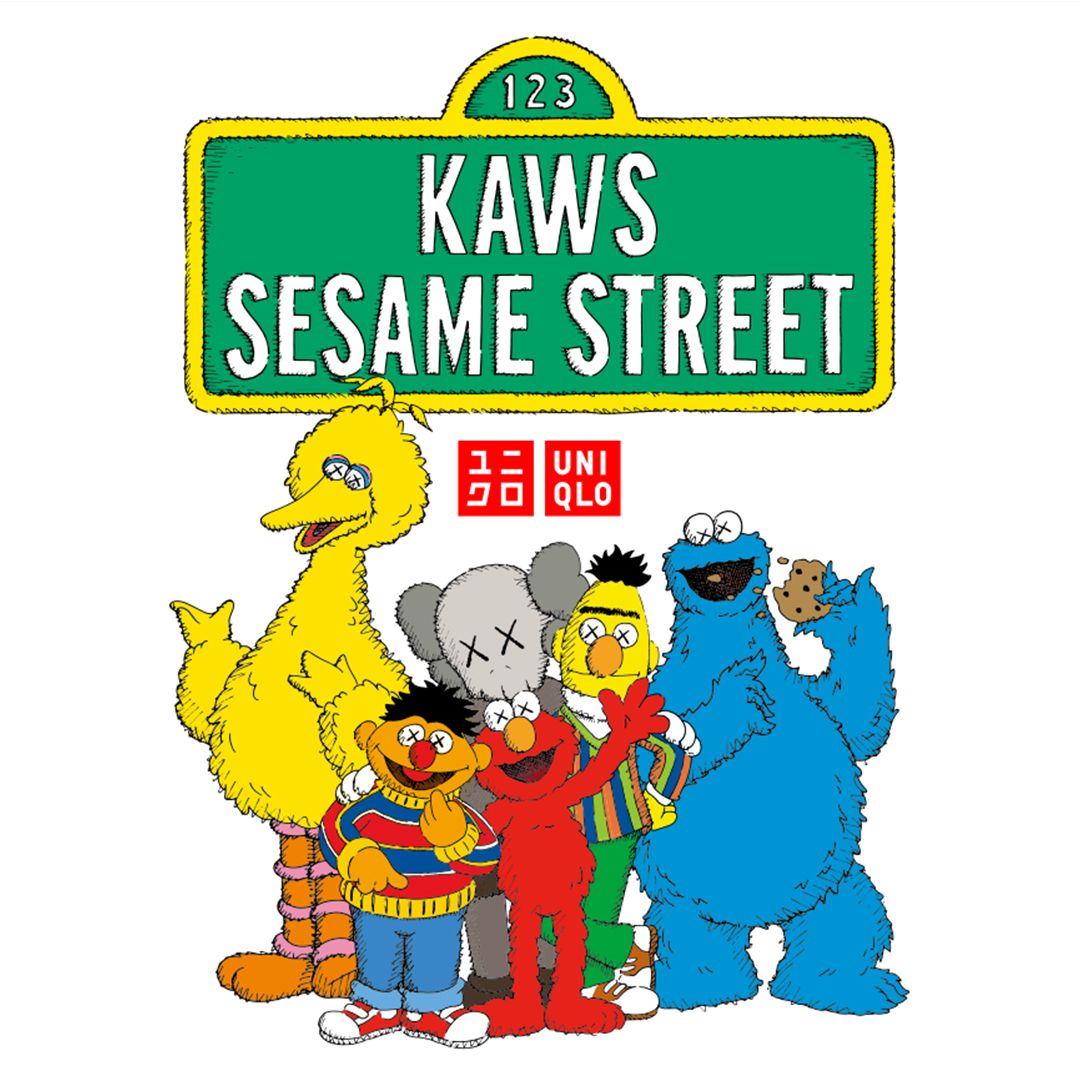 uniqlo kaws sesame street box