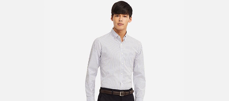  Chemises  Homme  sans  repassage  flanelle oxford UNIQLO 