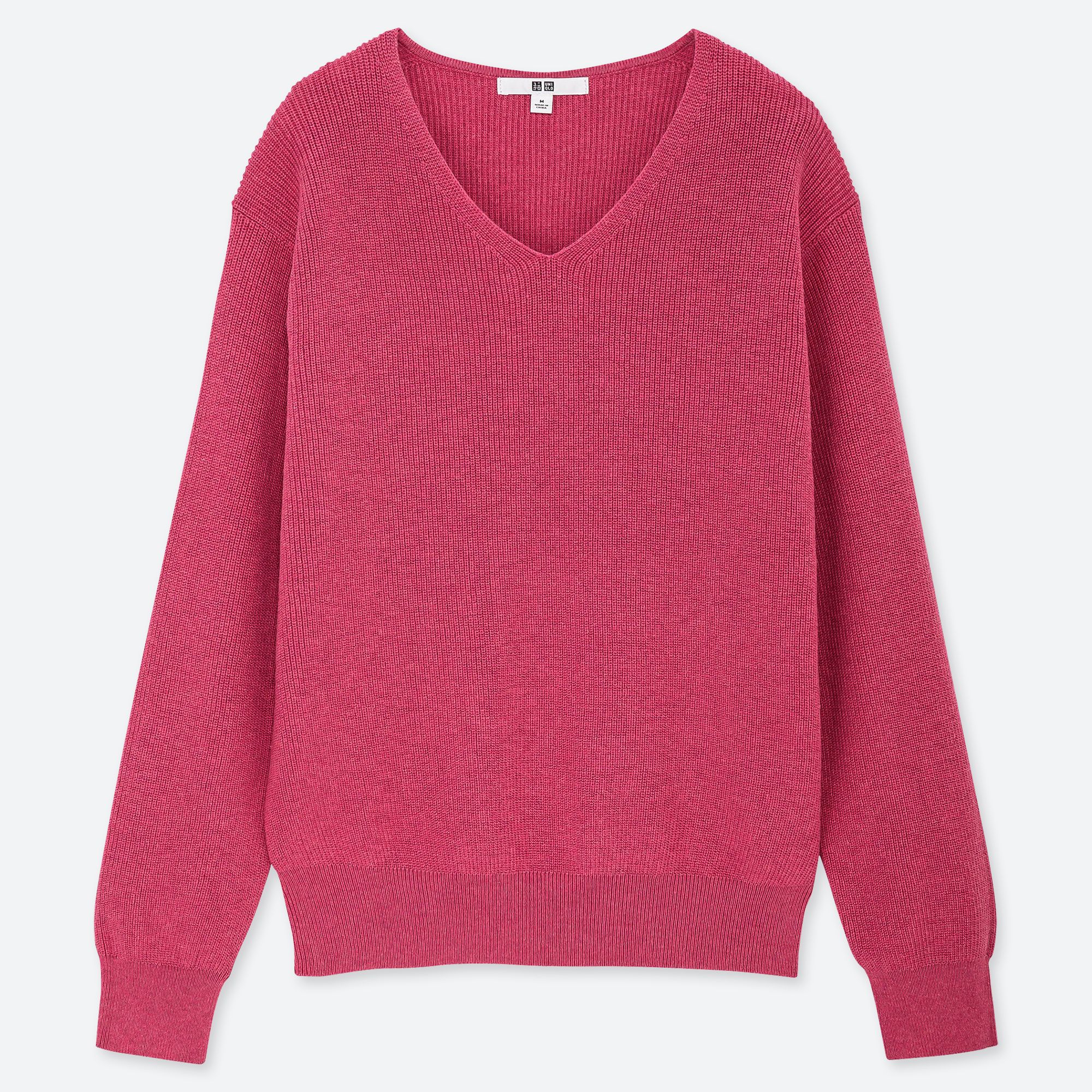  PULL  COTON CACHEMIRE COL V FEMME  UNIQLO 