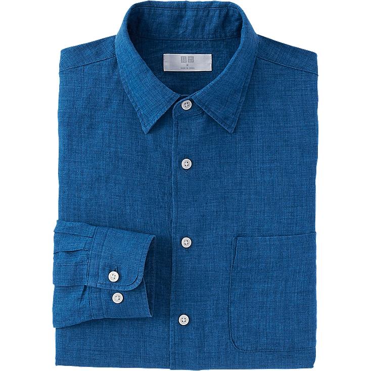 Chemise En Lin Premium Manches Longues HOMME UNIQLO Chemise En Lin Premium Manches Longues HOMME UNIQLO