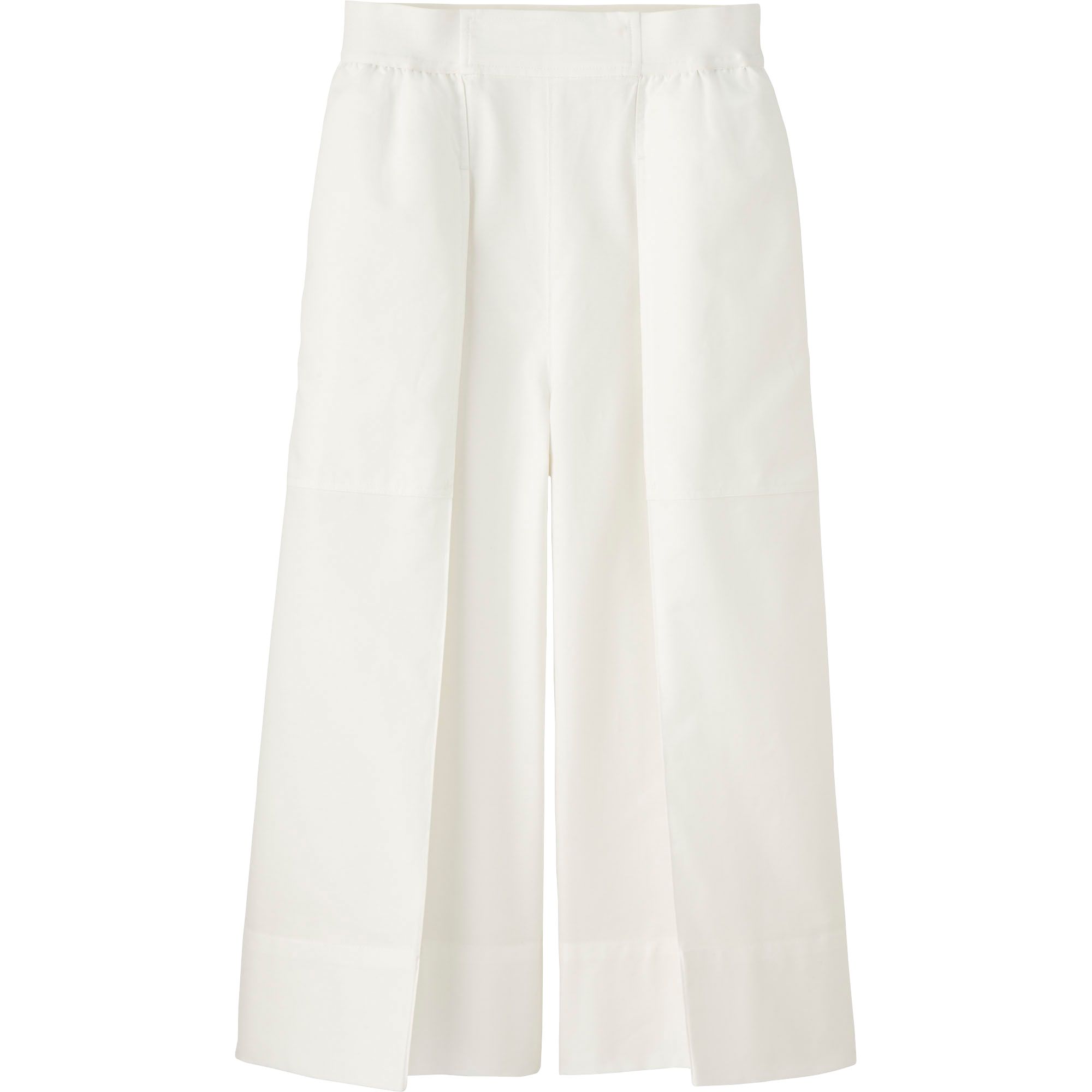 white gaucho pants