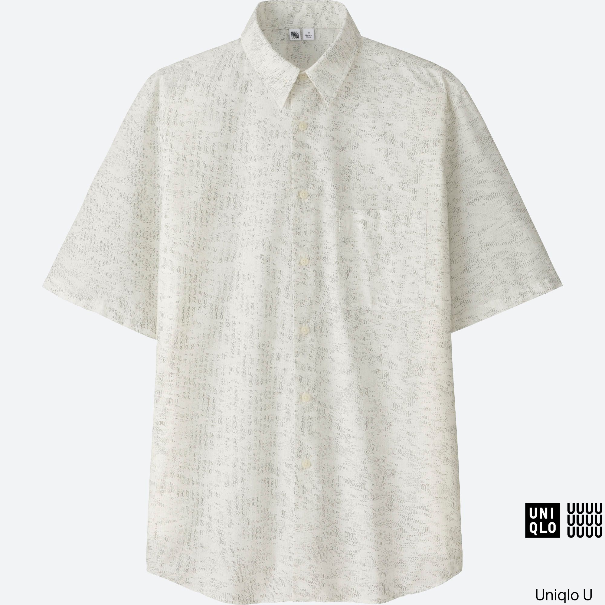 MEN U BROADCLOTH PRINTED SHORT-SLEEVE SHIRT | UNIQLO US