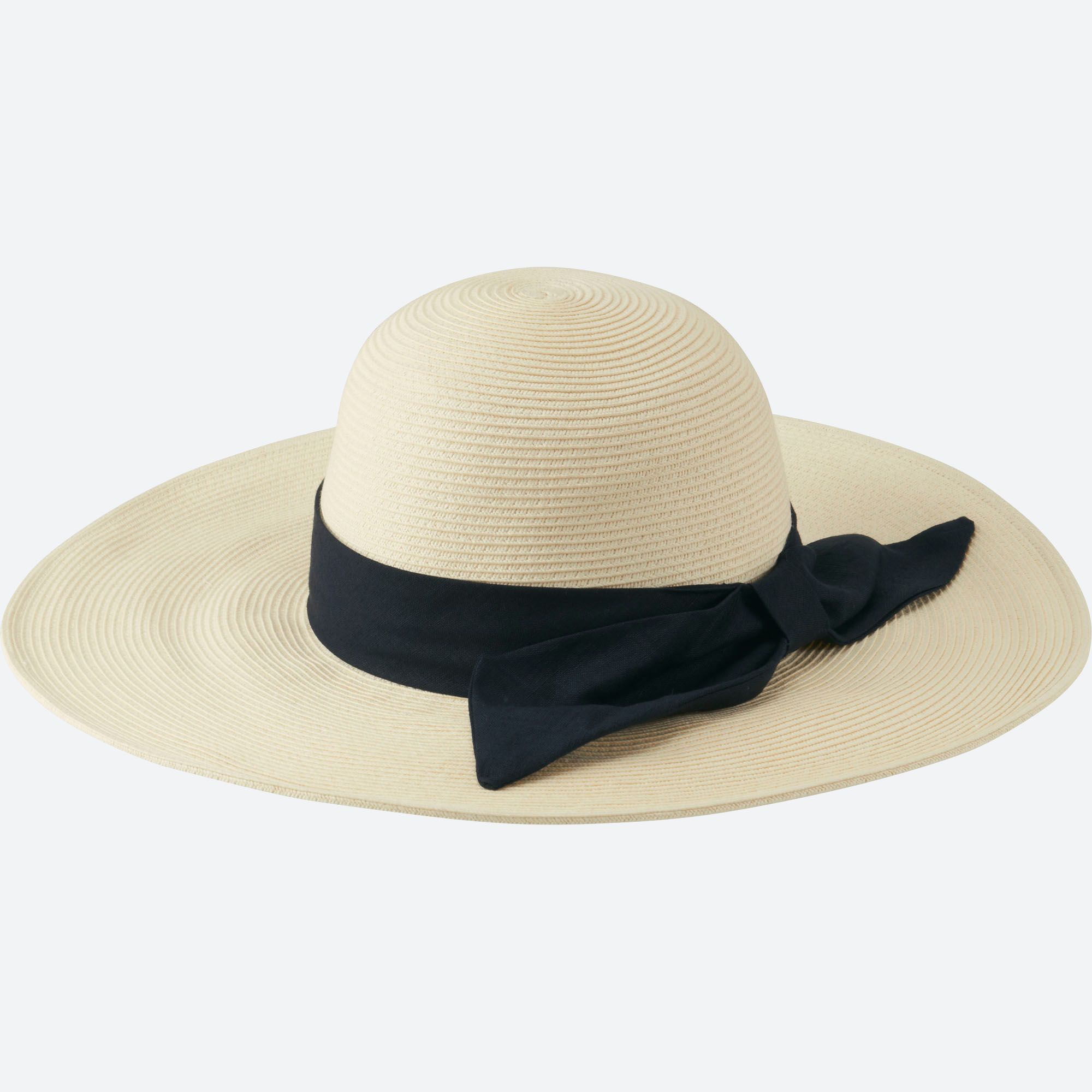 WOMEN PAPER WIDE BRIM HAT UNIQLO US
