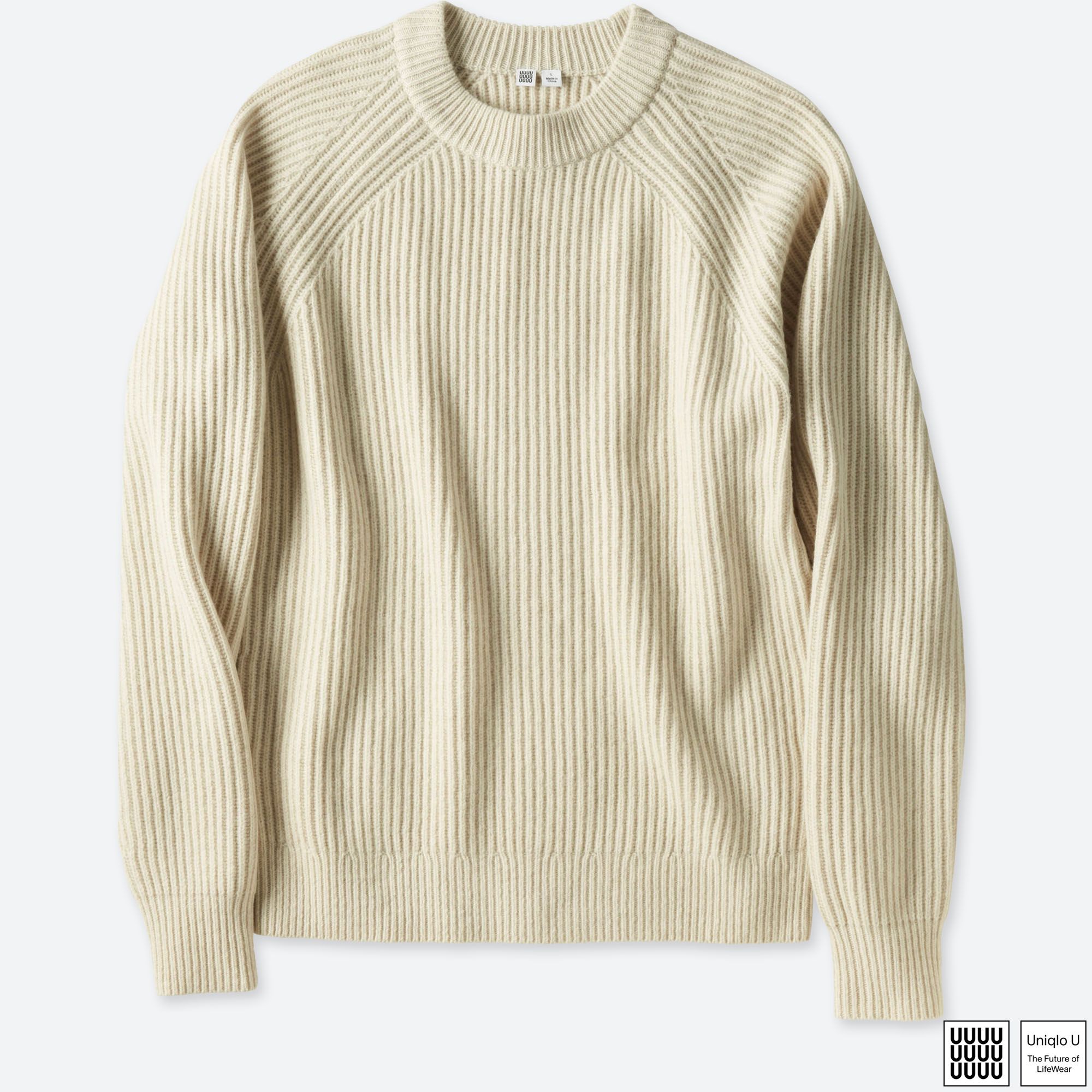 HERREN UNIQLO U STRICKPULLOVER Lammwolle | UNIQLO