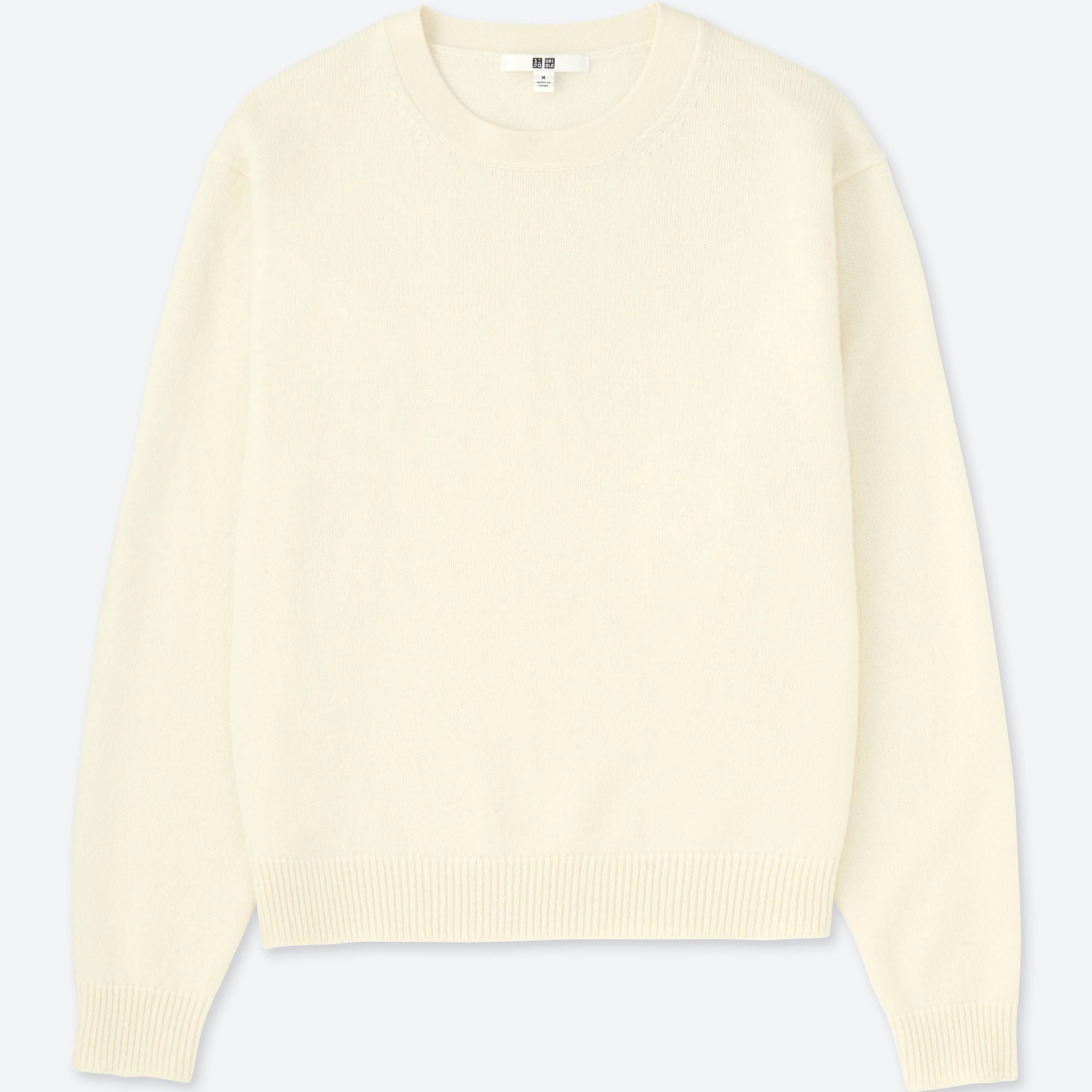 WOMEN PREMIUM LAMBSWOOL CREW NECK JUMPER UNIQLO UK