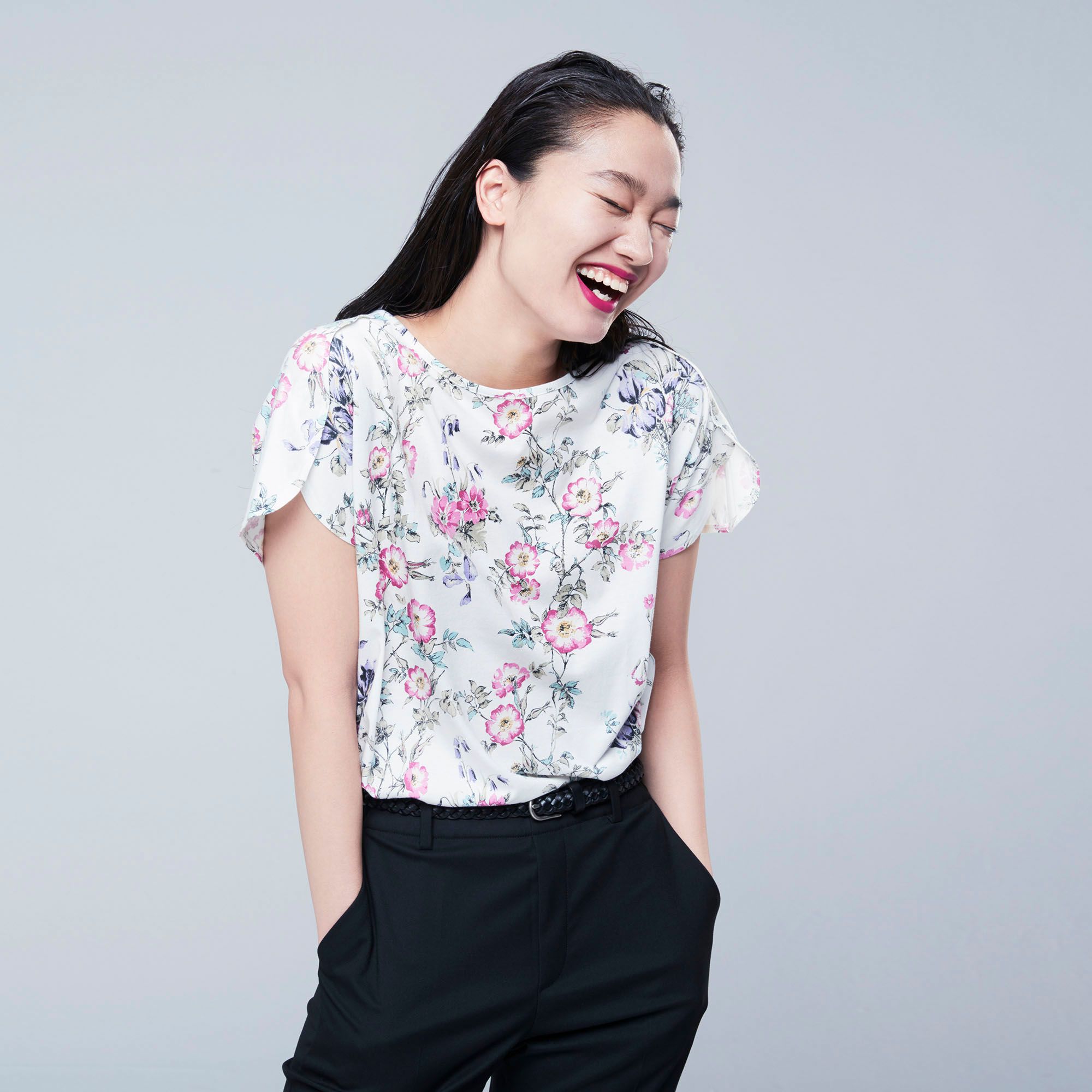 WOMEN STUDIO SANDERSON FOR UNIQLO GRAPHIC T-SHIRT, OFF WHITE, medium