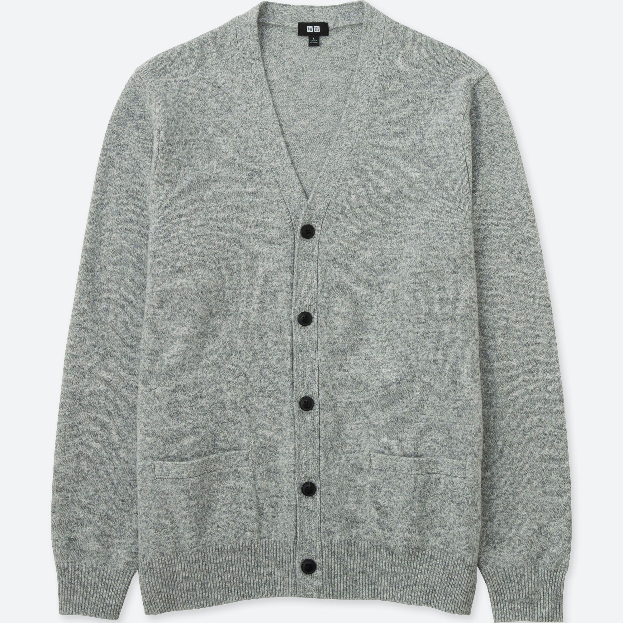 MEN LAMBSWOOL V NECK CARDIGAN UNIQLO UK