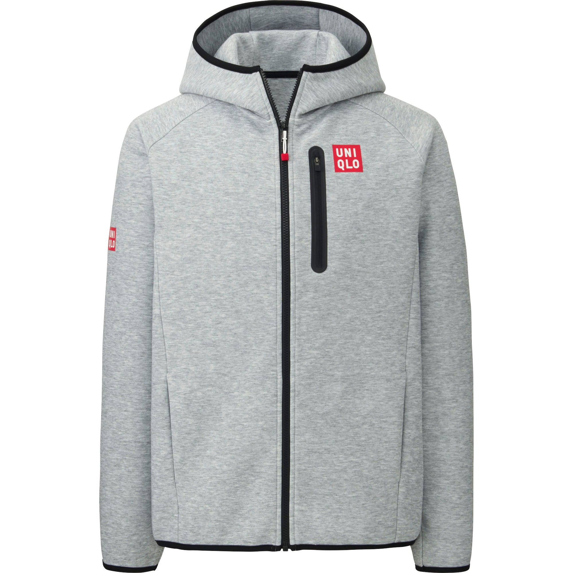 uniqlo dry stretch sweat full zip hoodie