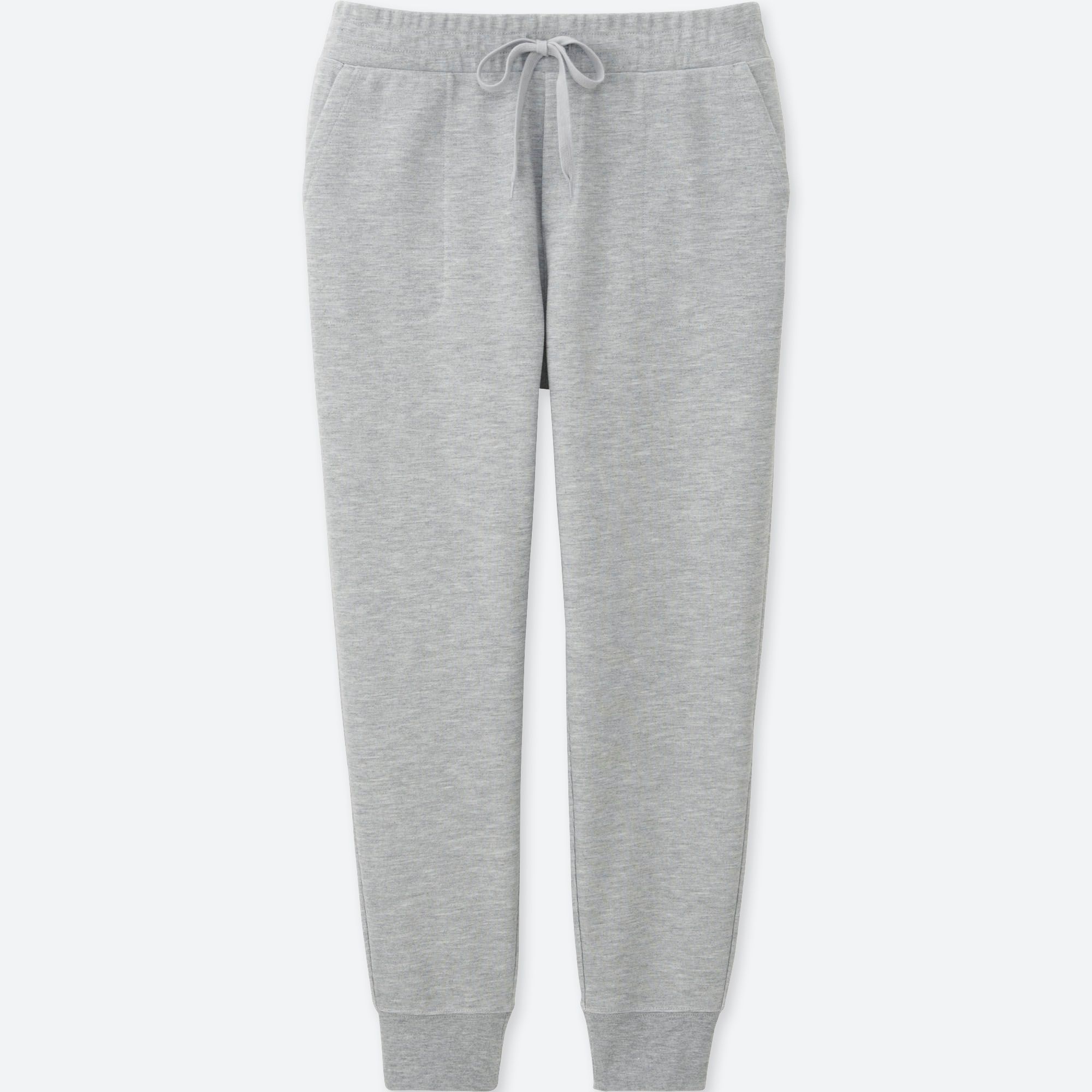 grey ribbed joggers