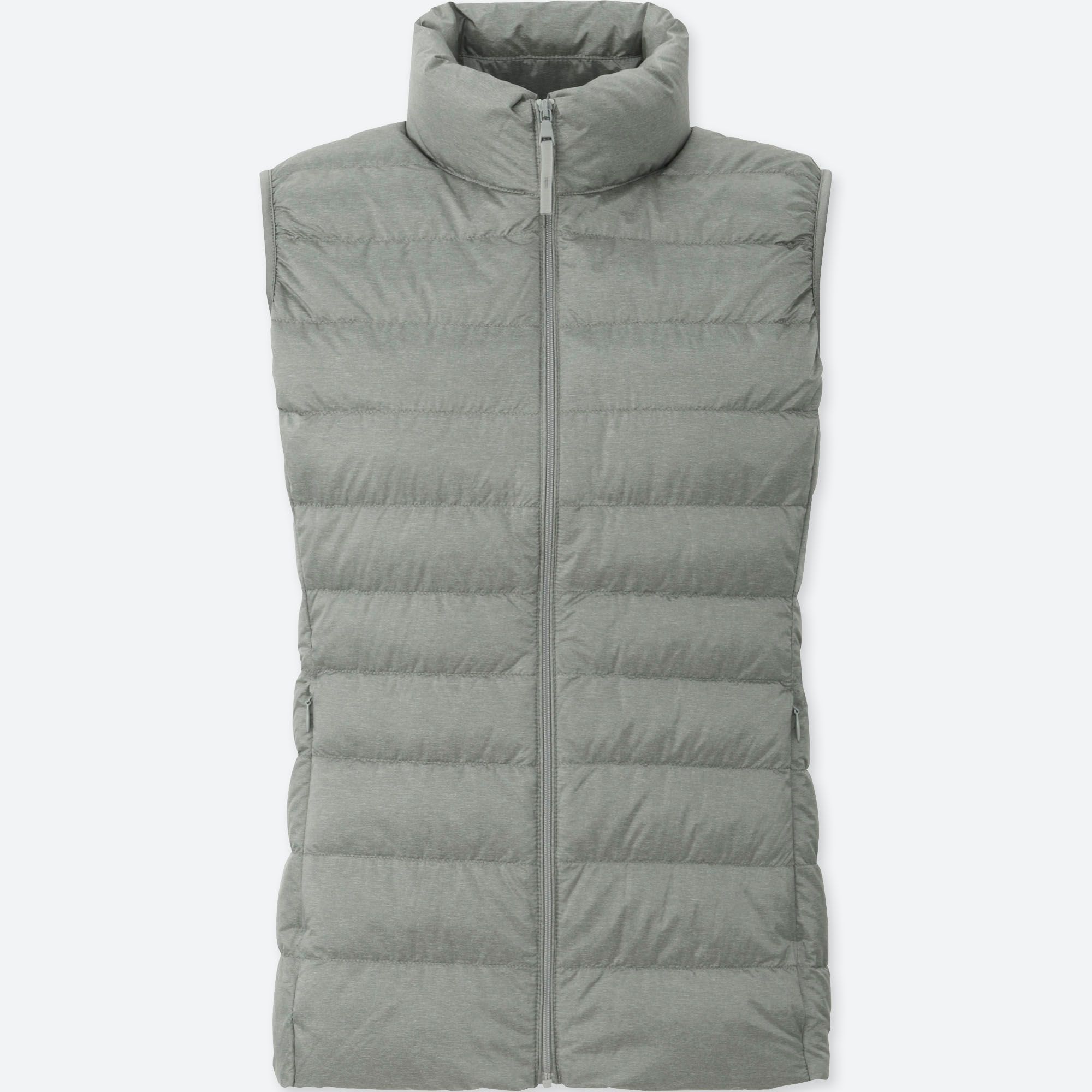 Women Ultra Light Down Vest, GRAY, small