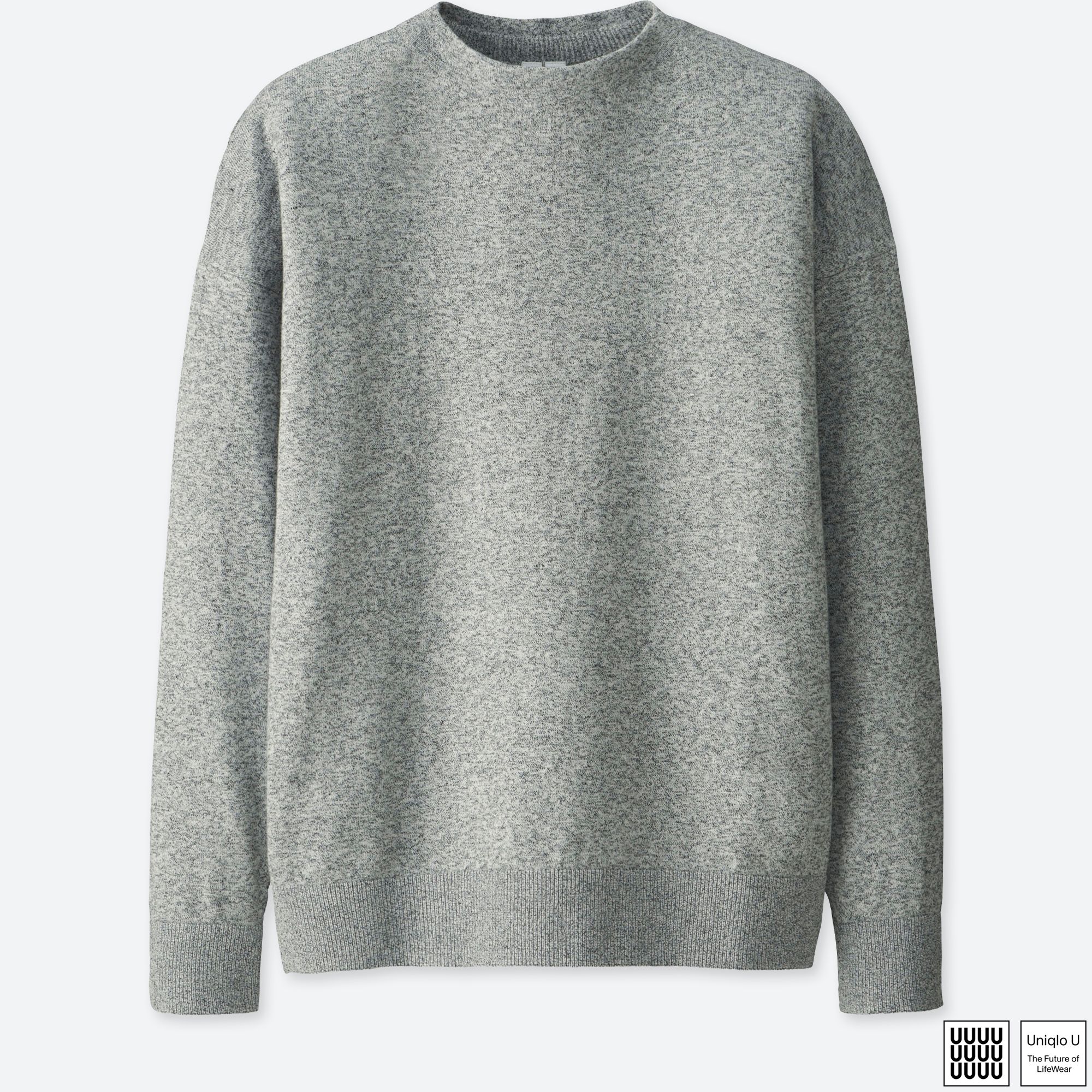 MEN UNIQLO U 100% COTTON MOCK NECK LONG SLEEVE SWEATER | UNIQLO UK