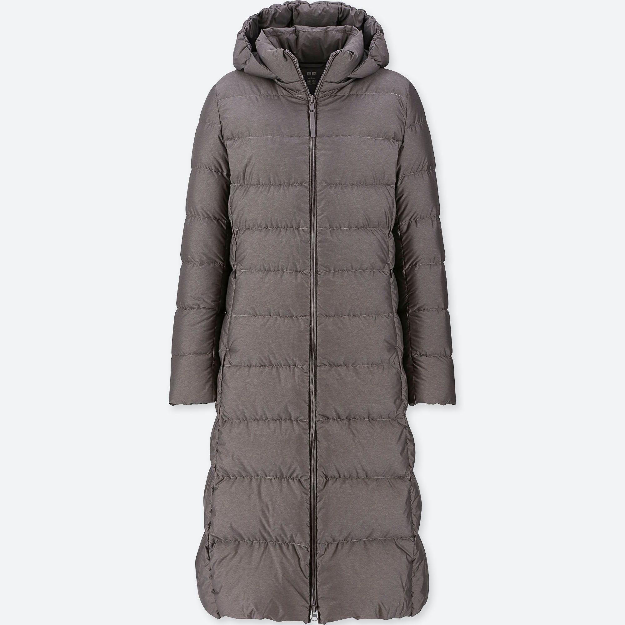 ABRIGO LARGO PLUMAS ULTRA LIGERO CAPUCHA MUJER | UNIQLO ES