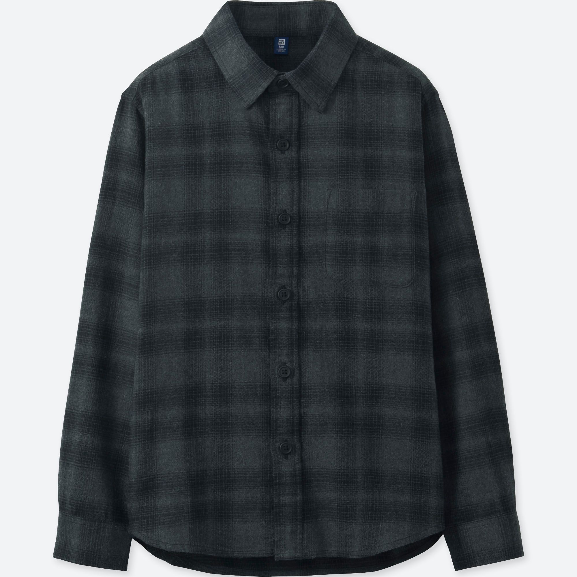 BOYS FLANNEL CHECK LONG SLEEVE SHIRT