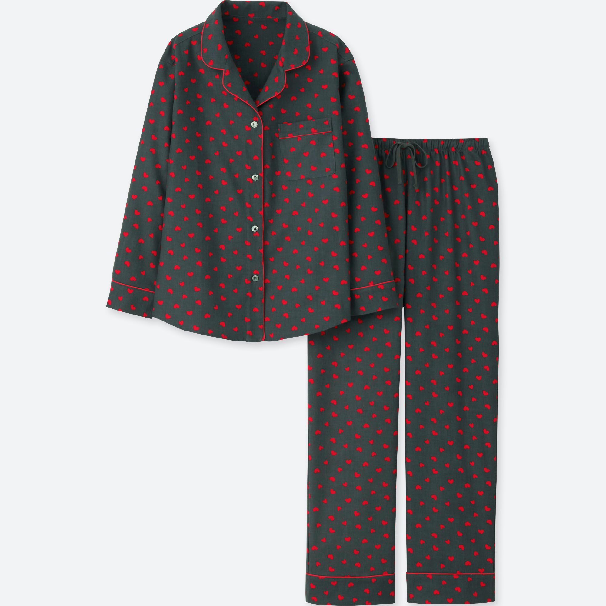 WOMEN 100 cotton FLANNEL PYJAMAS UNIQLO UK