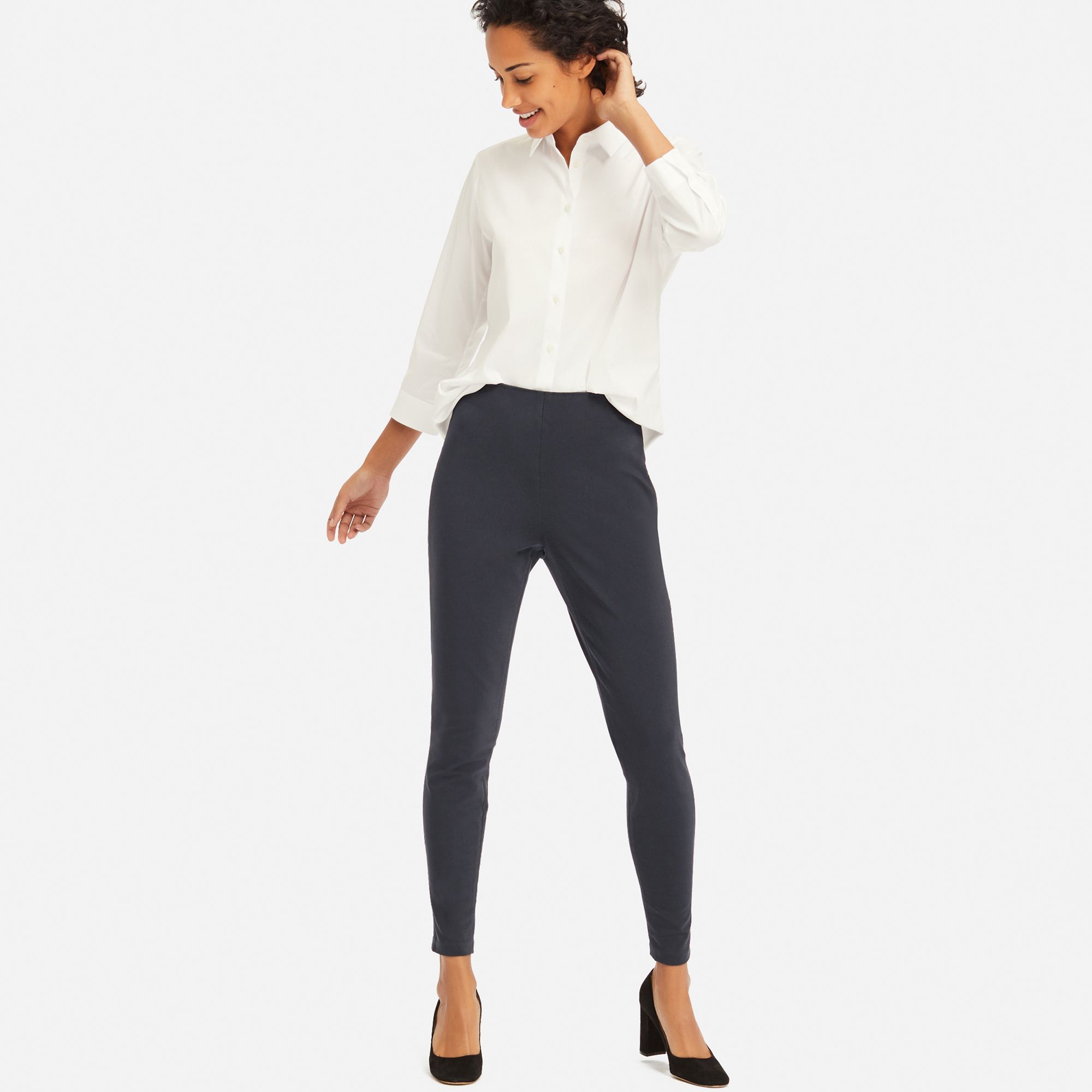 WOMEN SMART LEGGINGS TROUSERS UNIQLO UK