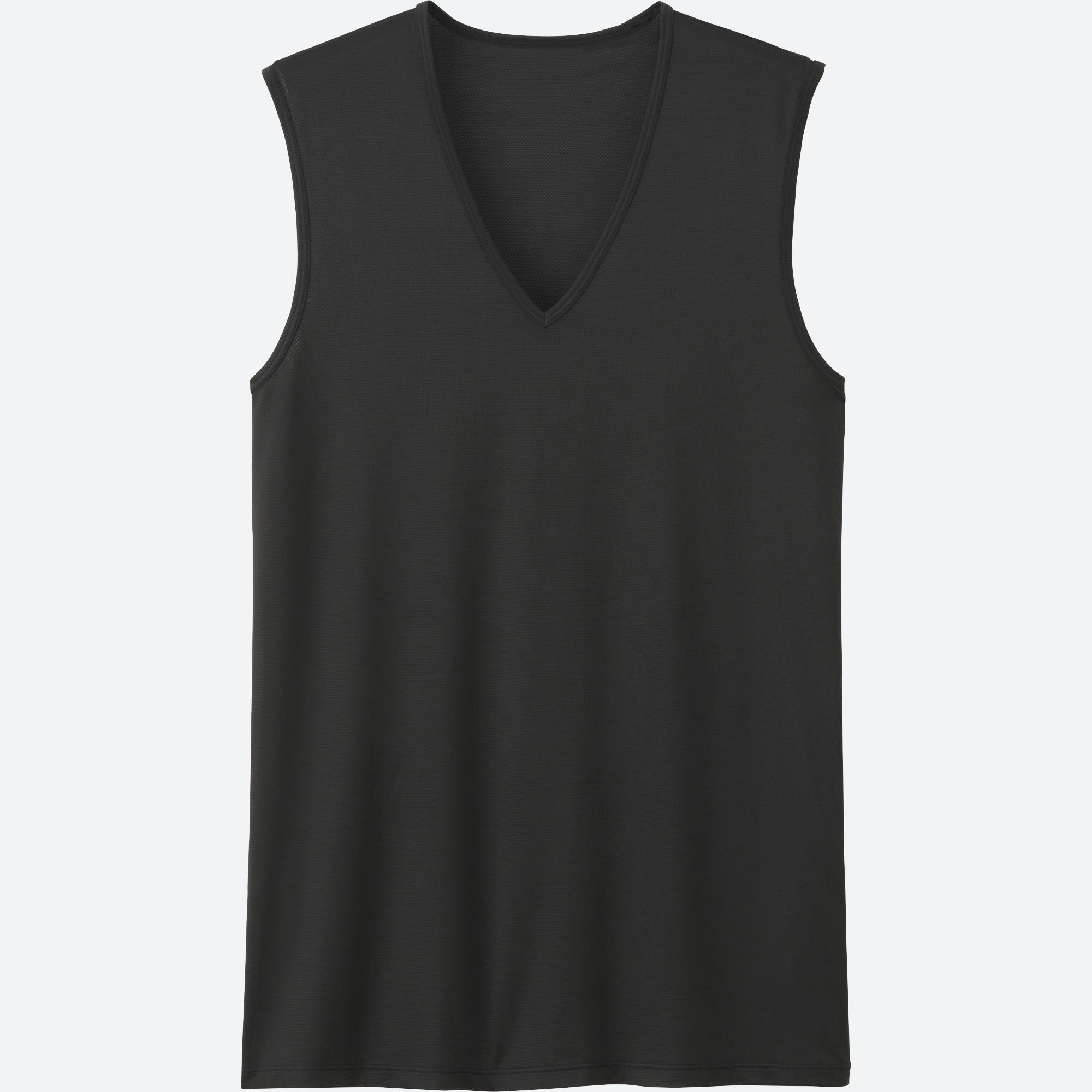 MEN AIRism MESH VNECK TSHIRT SLEEVELESS TOP UNIQLO US