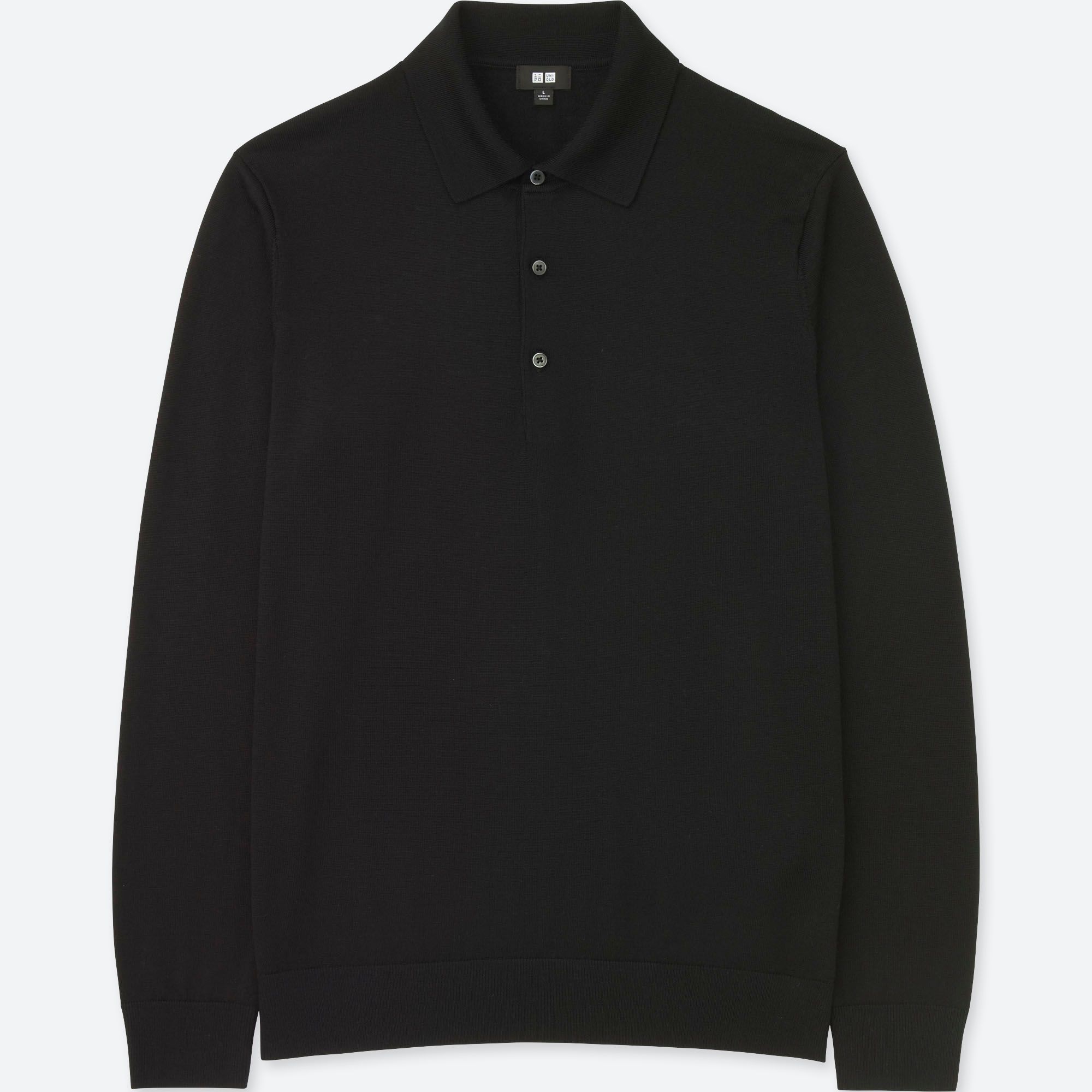 uniqlo black polo neck