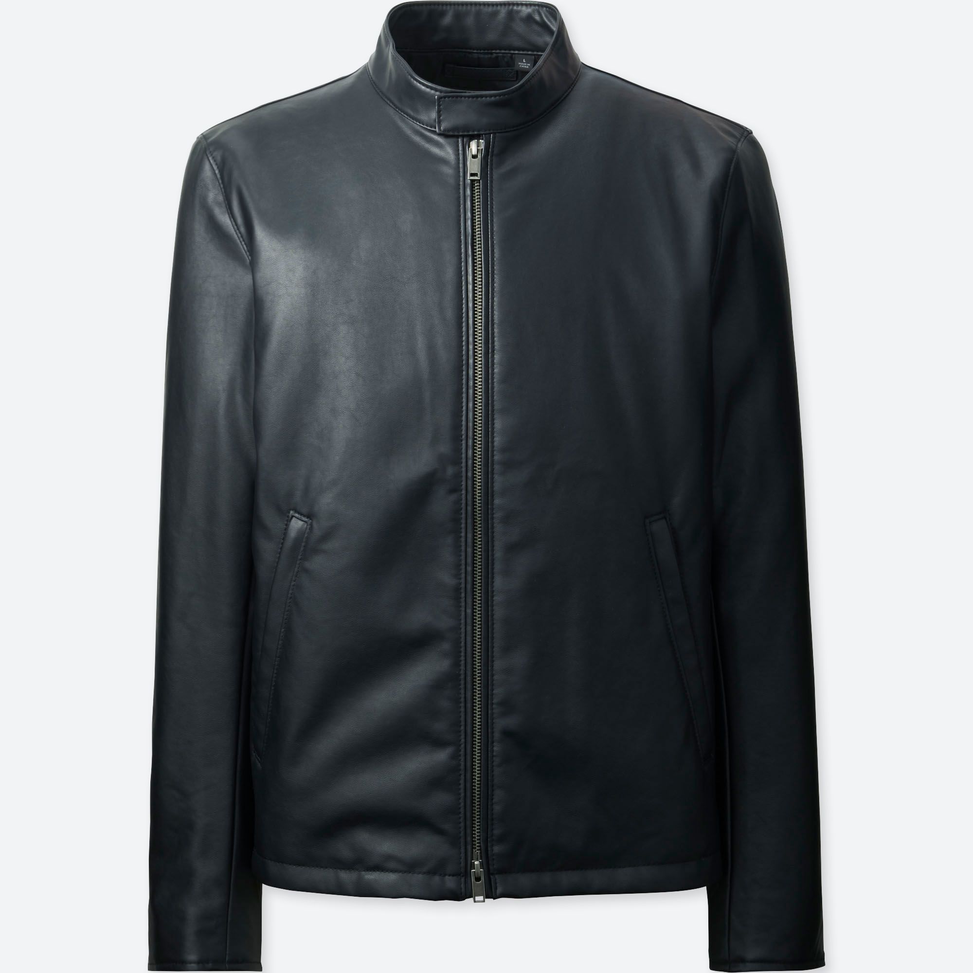 faux leather jacket uniqlo