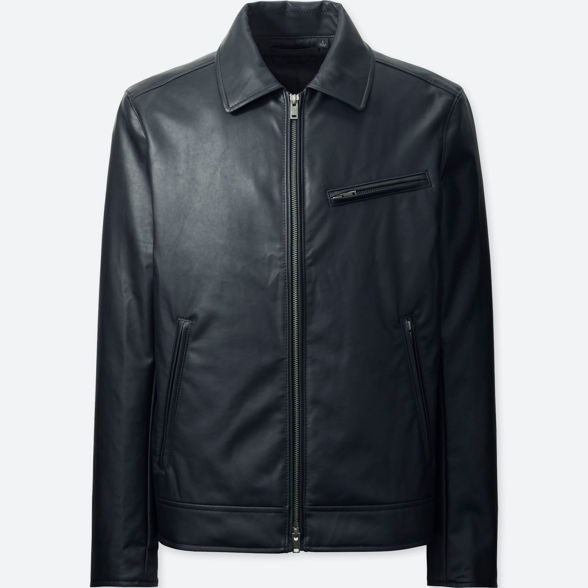 Faux leather jacket uniqlo