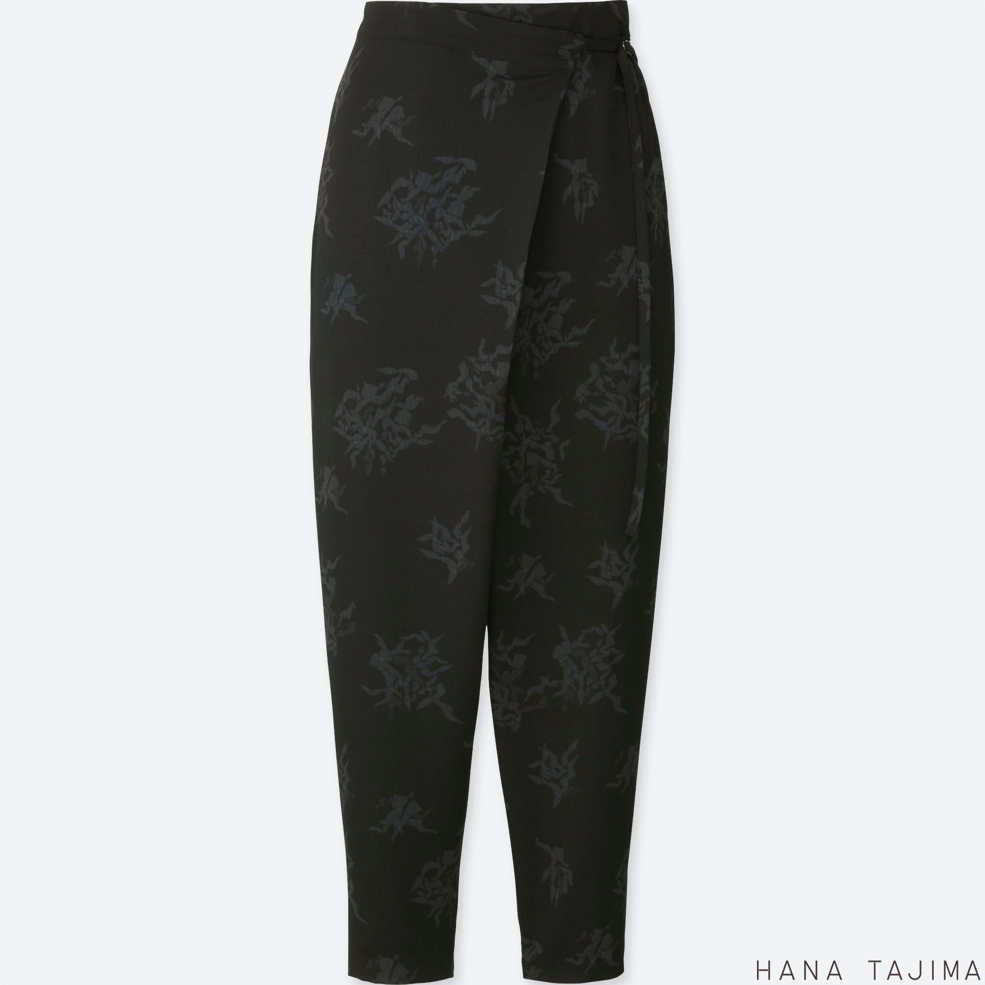 WOMEN HANA TAJIMA PRINTED WRAP ANKLE LENGTH TROUSERS