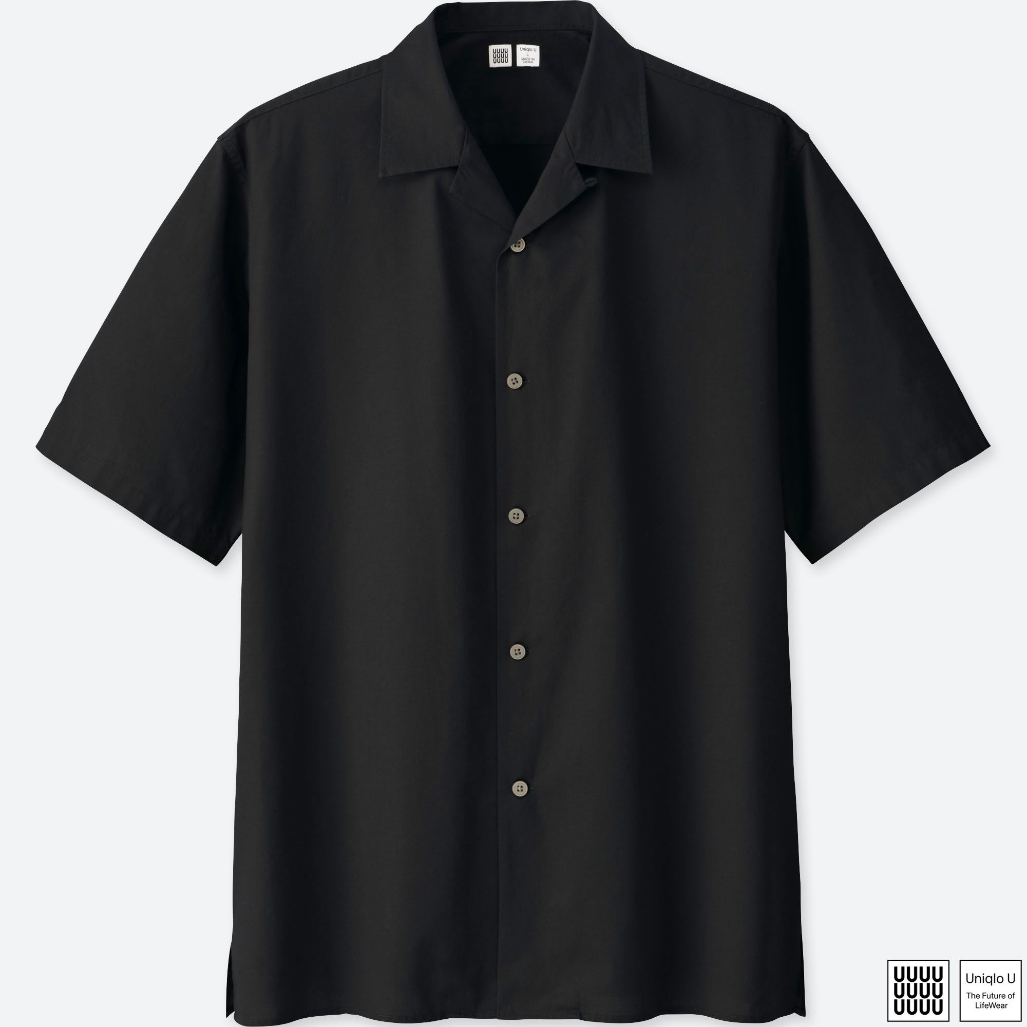 open collar short sleeve uniqlo