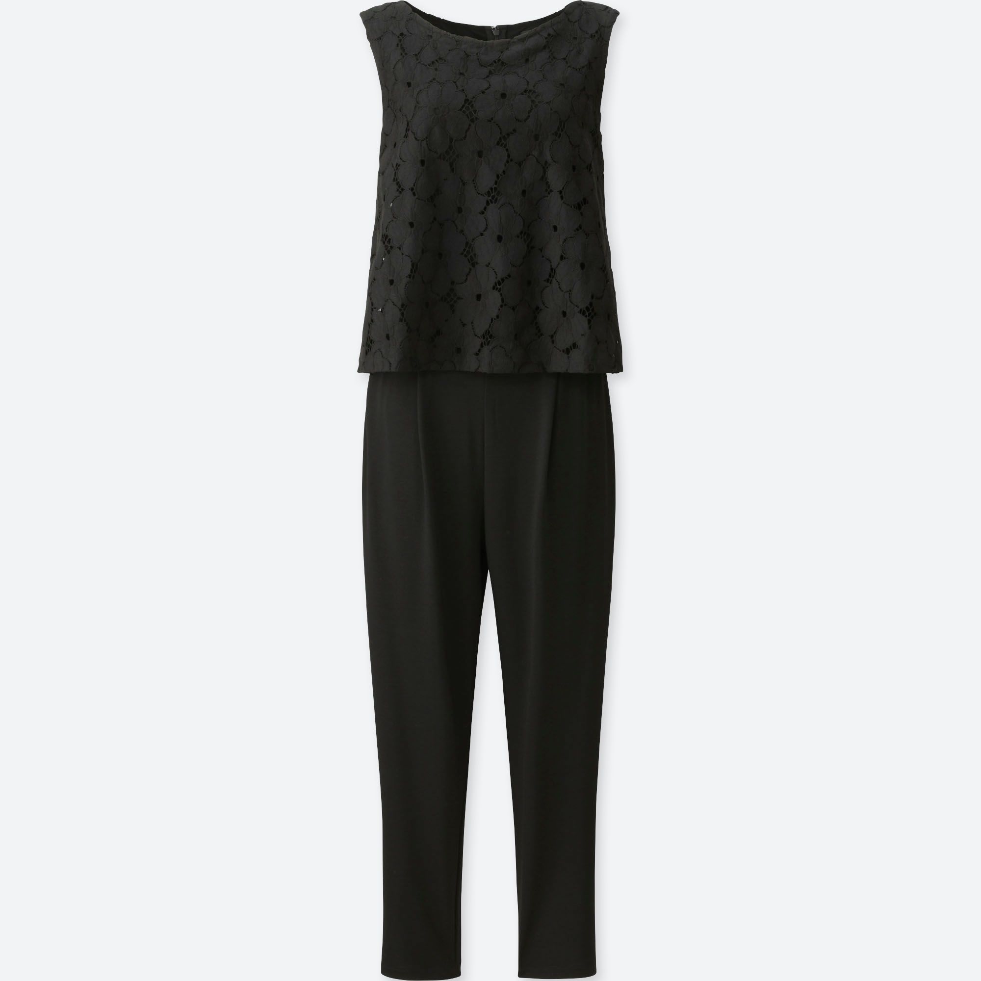 WOMEN LACE SLEEVELESS JUMPSUIT | UNIQLO US