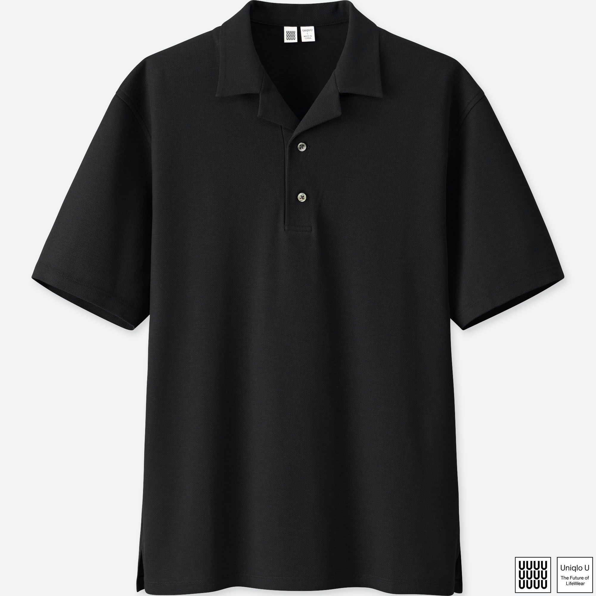 uniqlo black polo neck