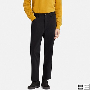 uniqlo wide fit tapered jeans