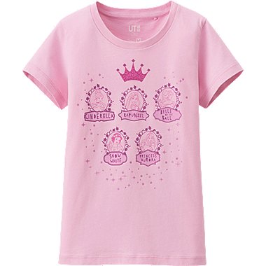 女童 Disney Project 印花T恤 (短袖)