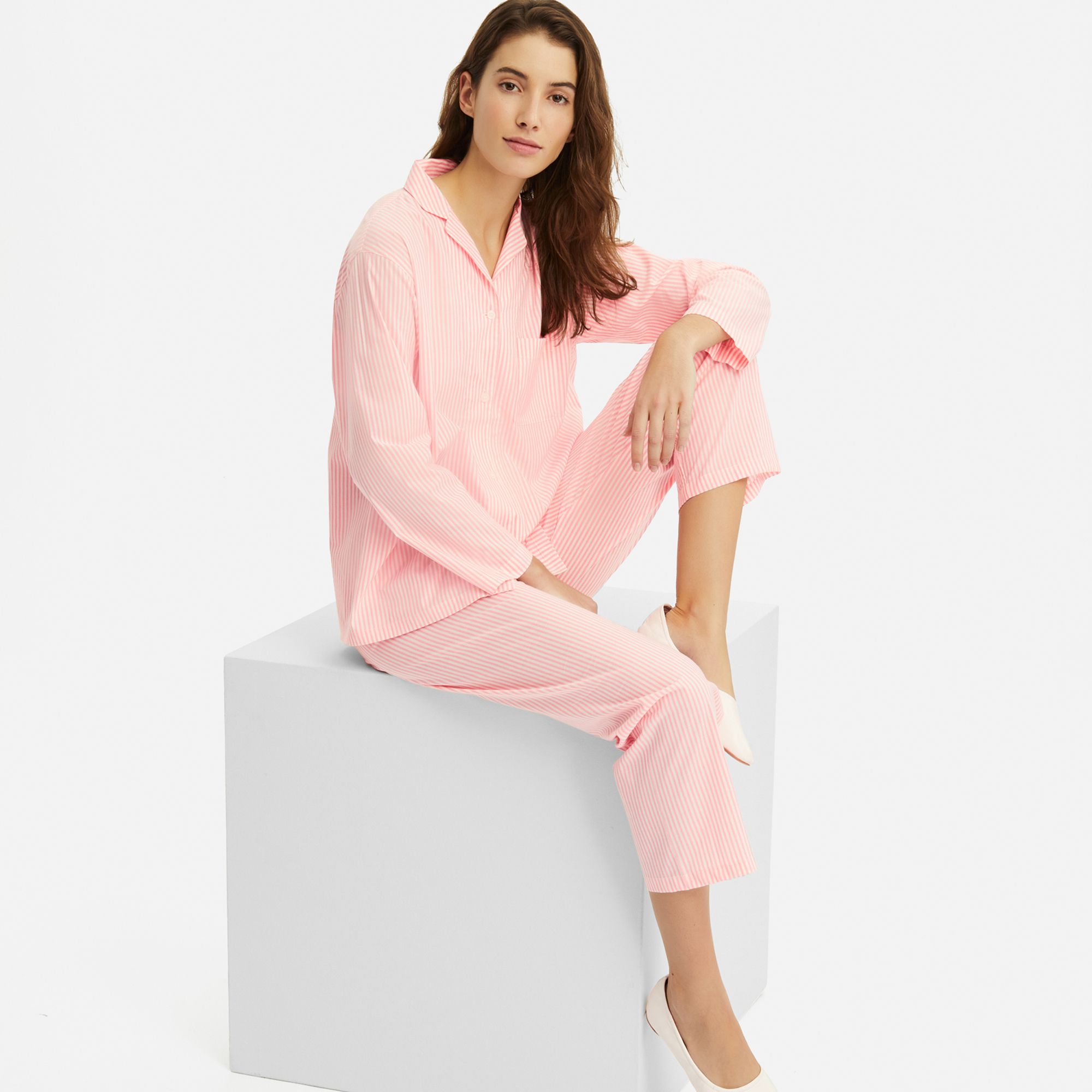 WOMEN SOFT STRETCH PAJAMAS SHORTSLEEVE UNIQLO US