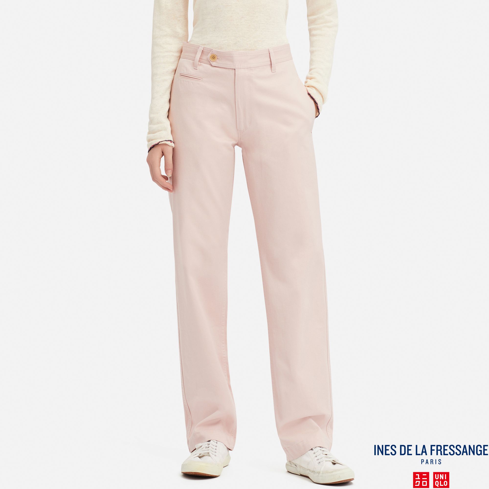 WOMEN INES COTTON CHINO TROUSERS