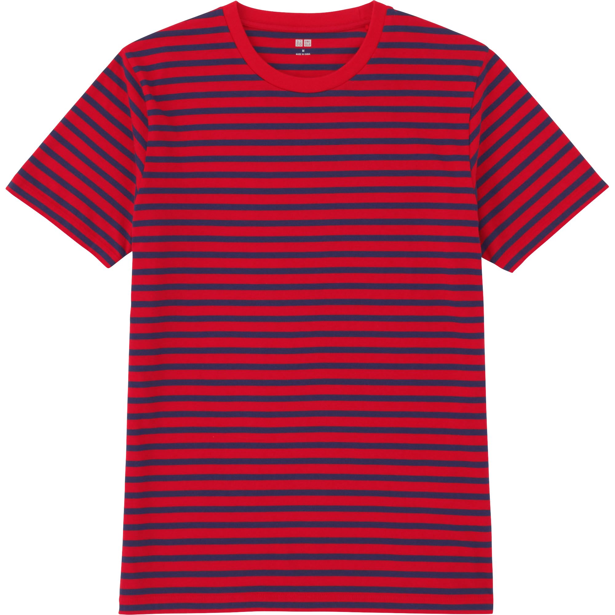 red stripped t shirt