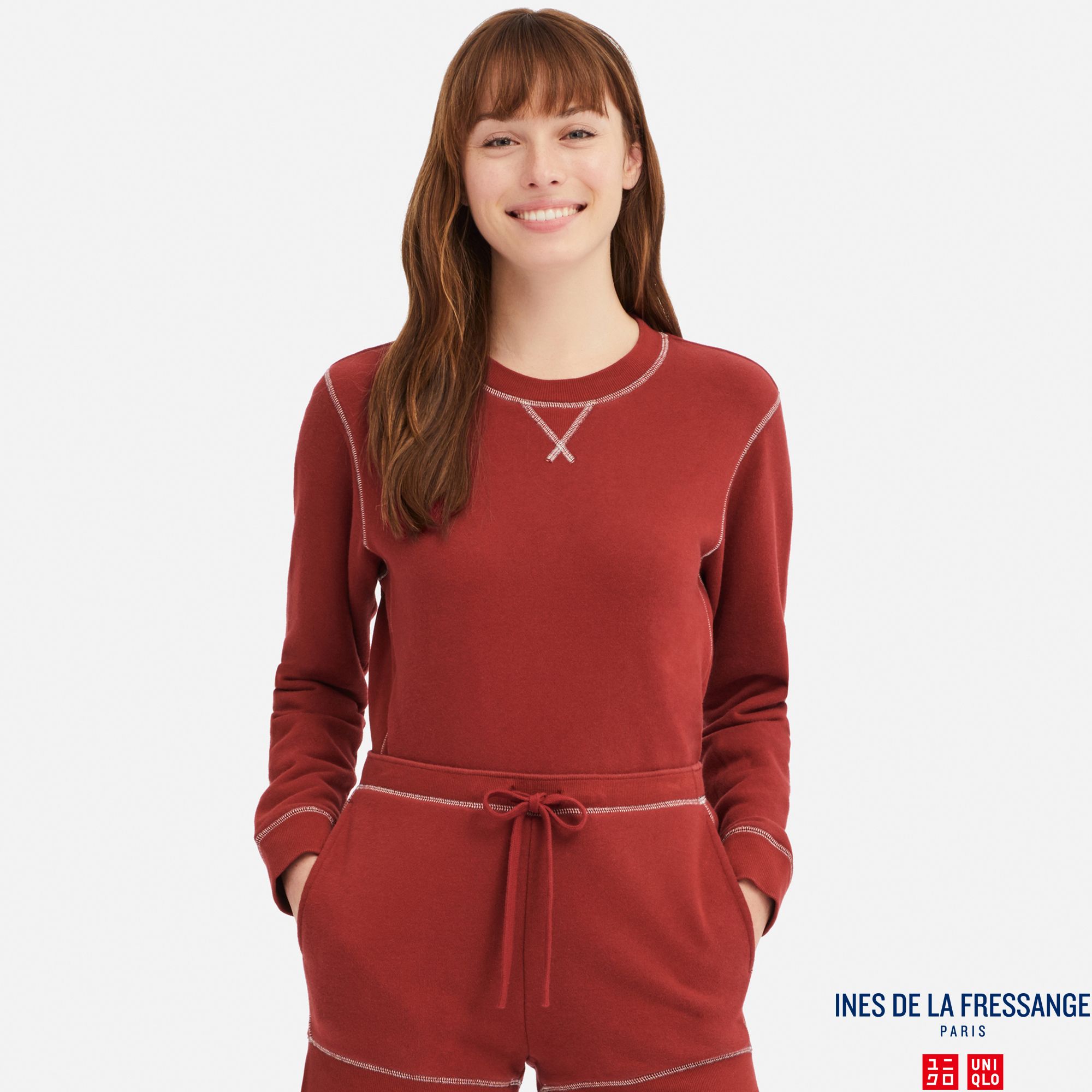 WOMEN INES FRENCH TERRYCLOTH LONG SLEEVED SWEATSHIRT