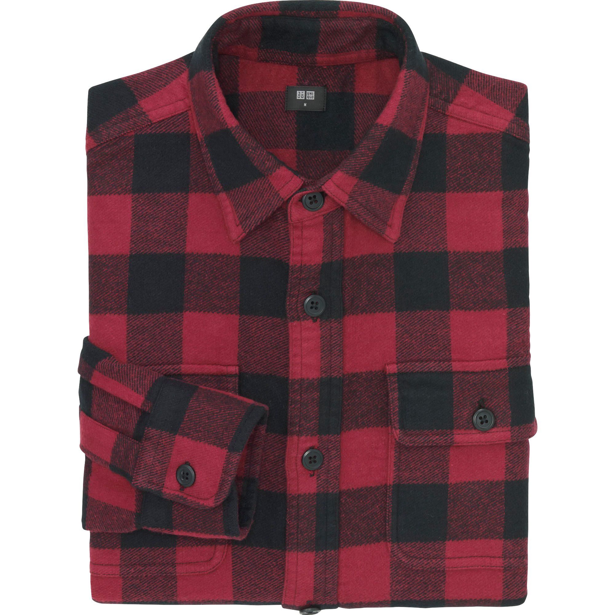 MEN HEAVY FLANNEL LONG SLEEVE SHIRT | UNIQLO US