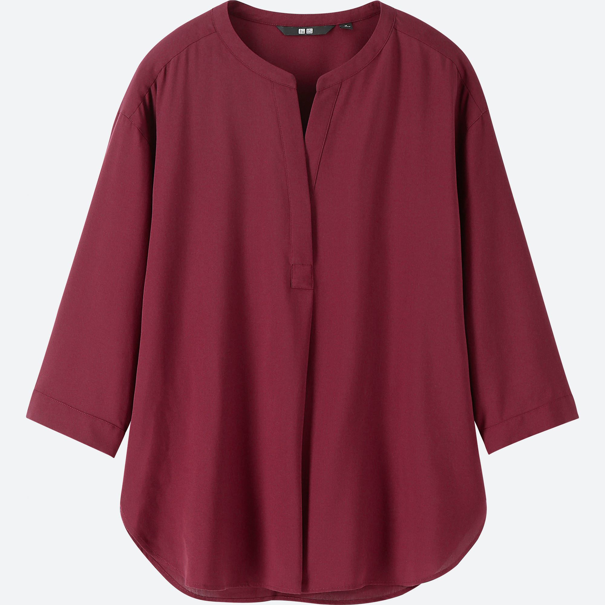 uniqlo women's rayon blouse
