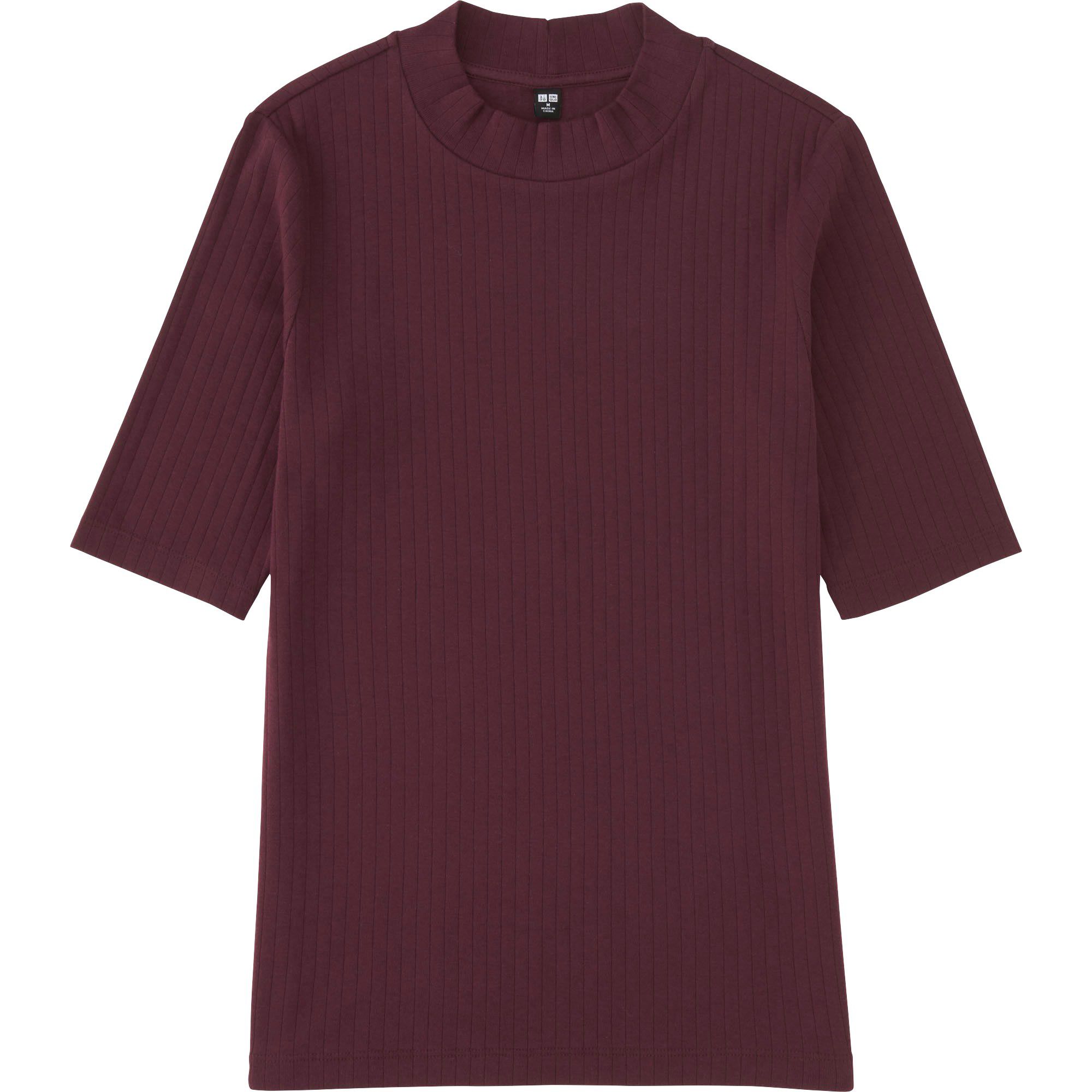 high neck half t shirt