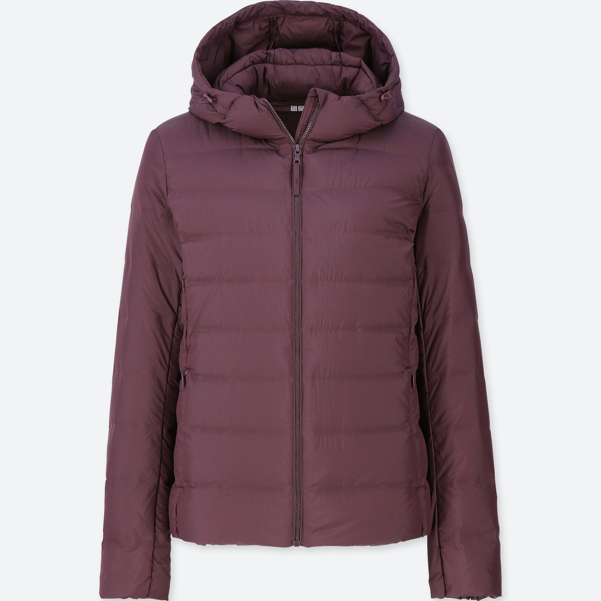 WOMEN ULTRA LIGHT DOWN SEAMLESS PARKA, WINE, small