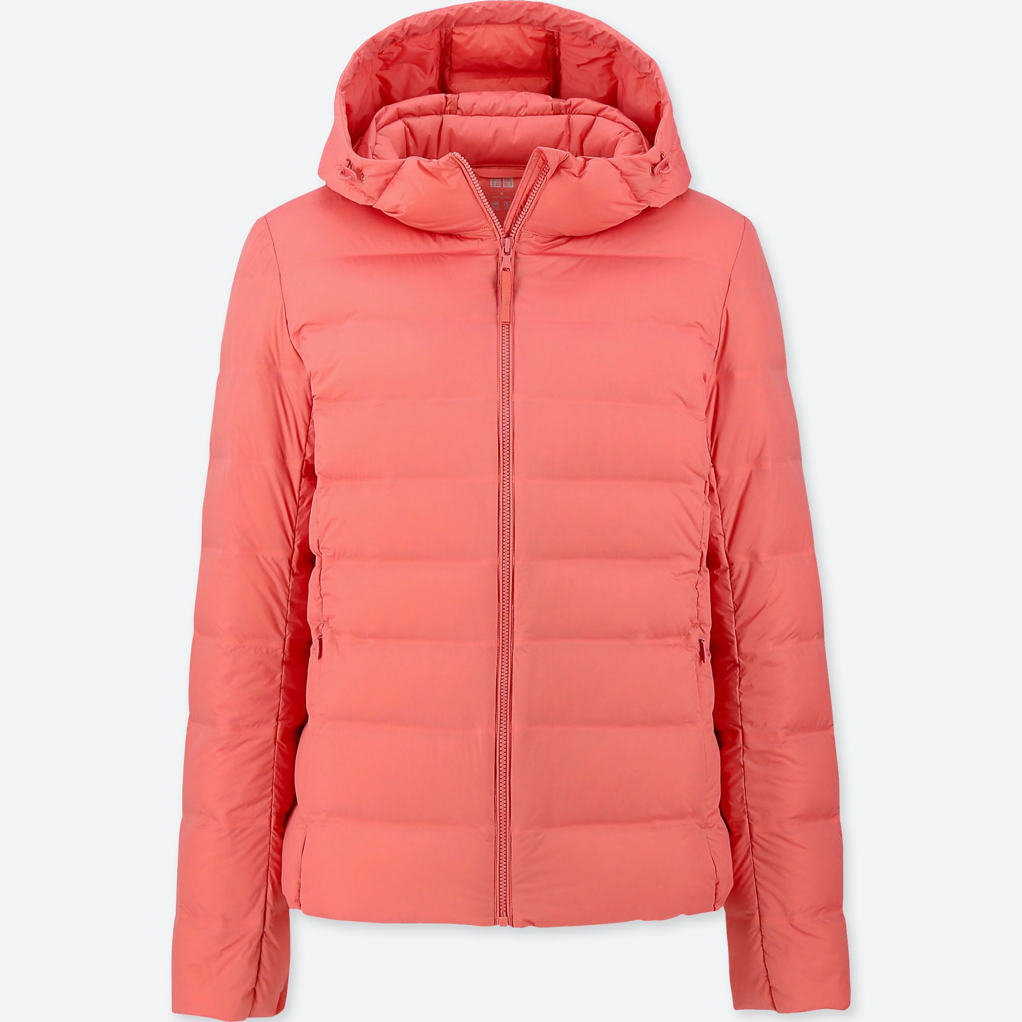 WOMEN ULTRA LIGHT DOWN SEAMLESS PARKA, ORANGE, small