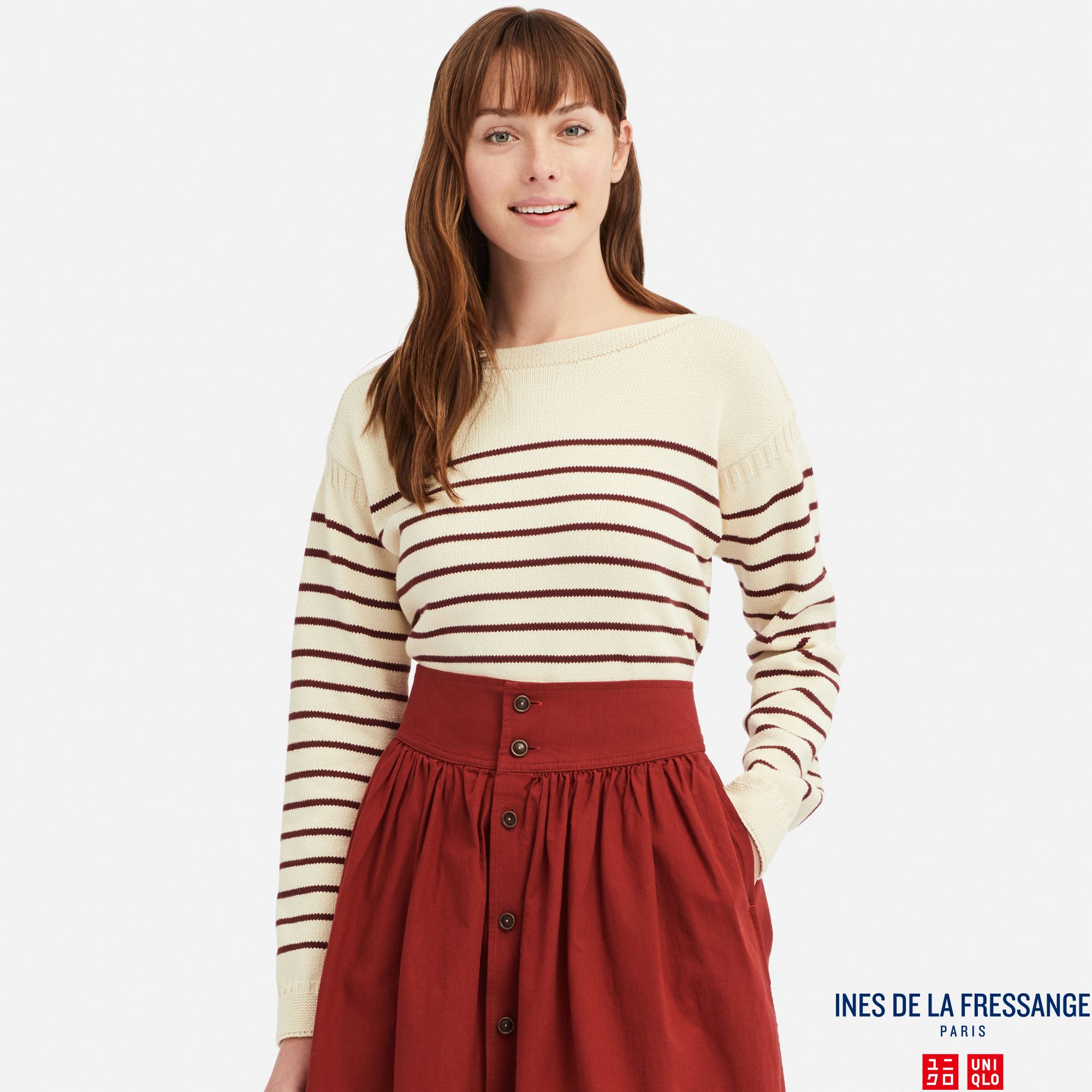 WOMEN INES FISHERMAN BOAT NECK STRIPED JUMPER
